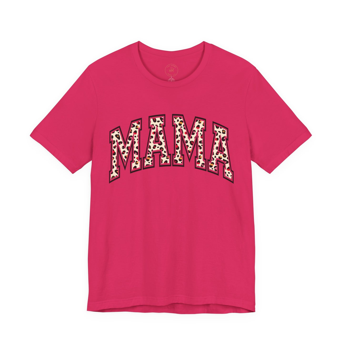 Women's Casual 'MAMA' Leopard Print Graphic Tee