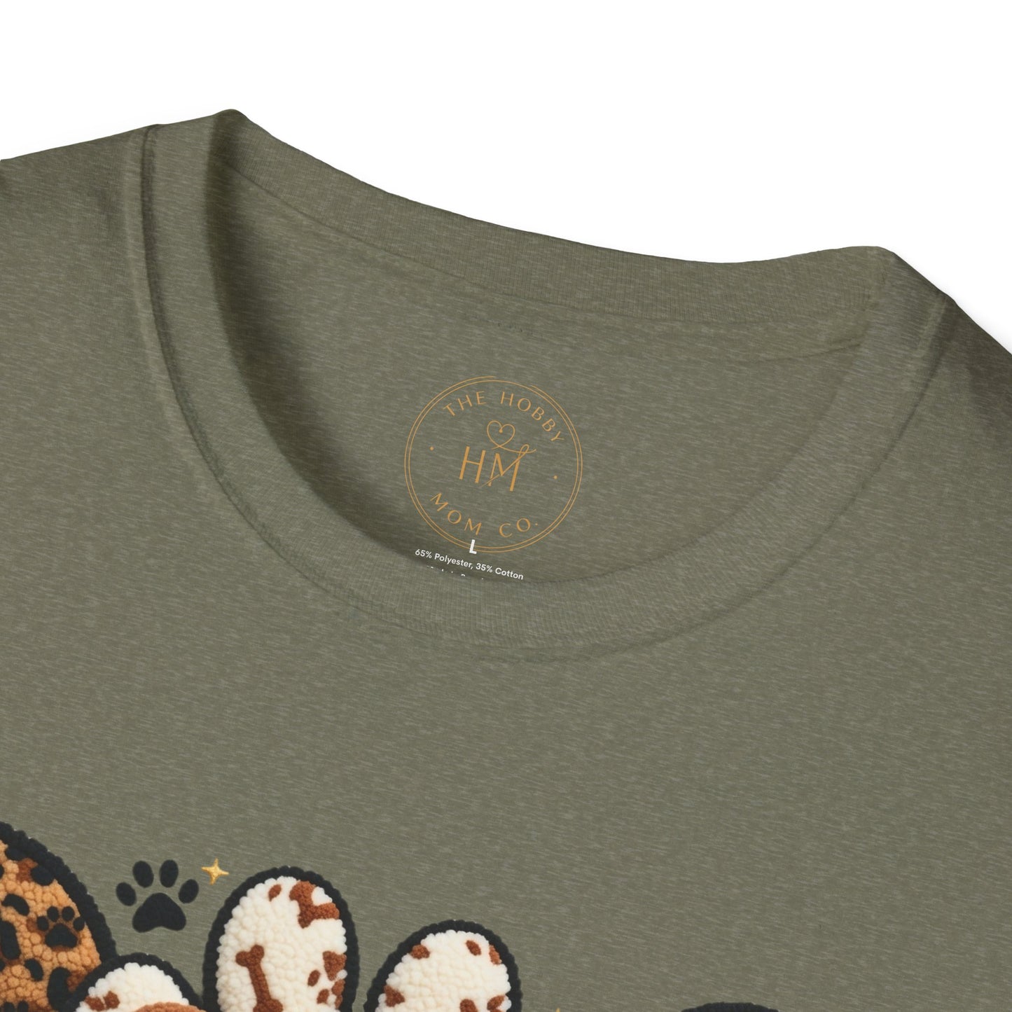 Dog Mama Leopard Paw T-Shirt