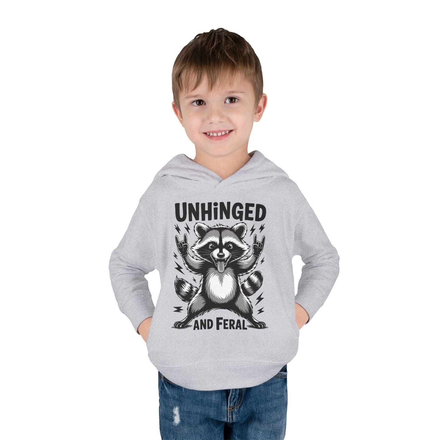 "Unhinged and Feral" Toddler Hoodie