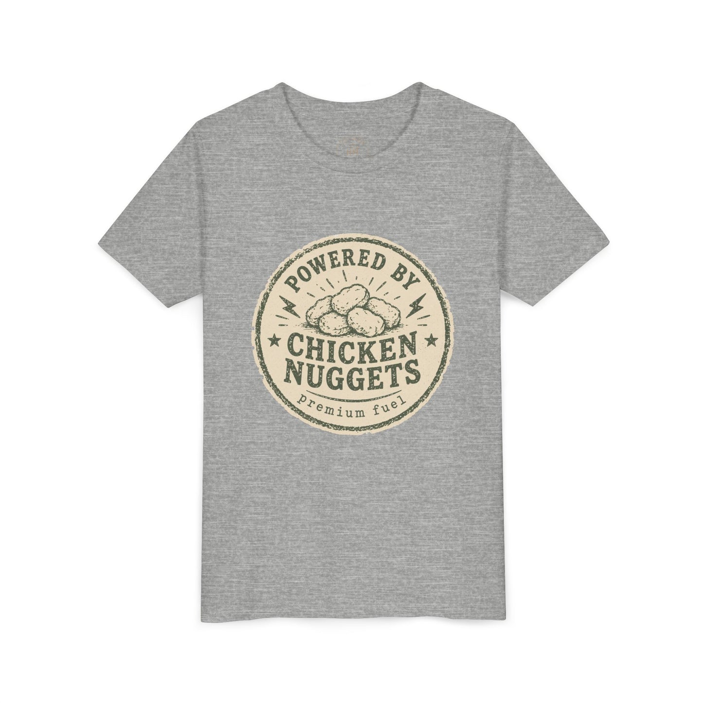 Powered by Chicken Nuggets Youth Graphic T-Shirt