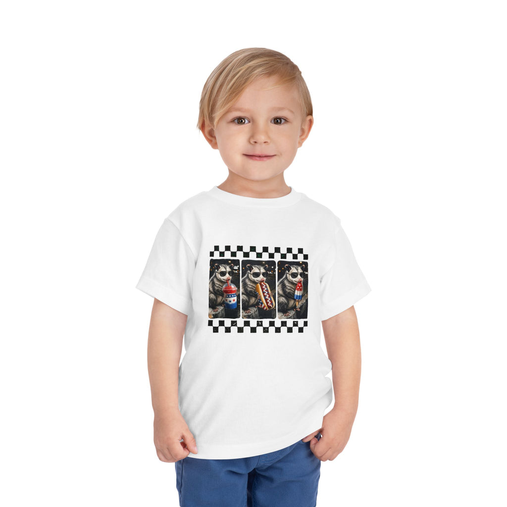 Opossum 4th of July Toddler Graphic T-shirt