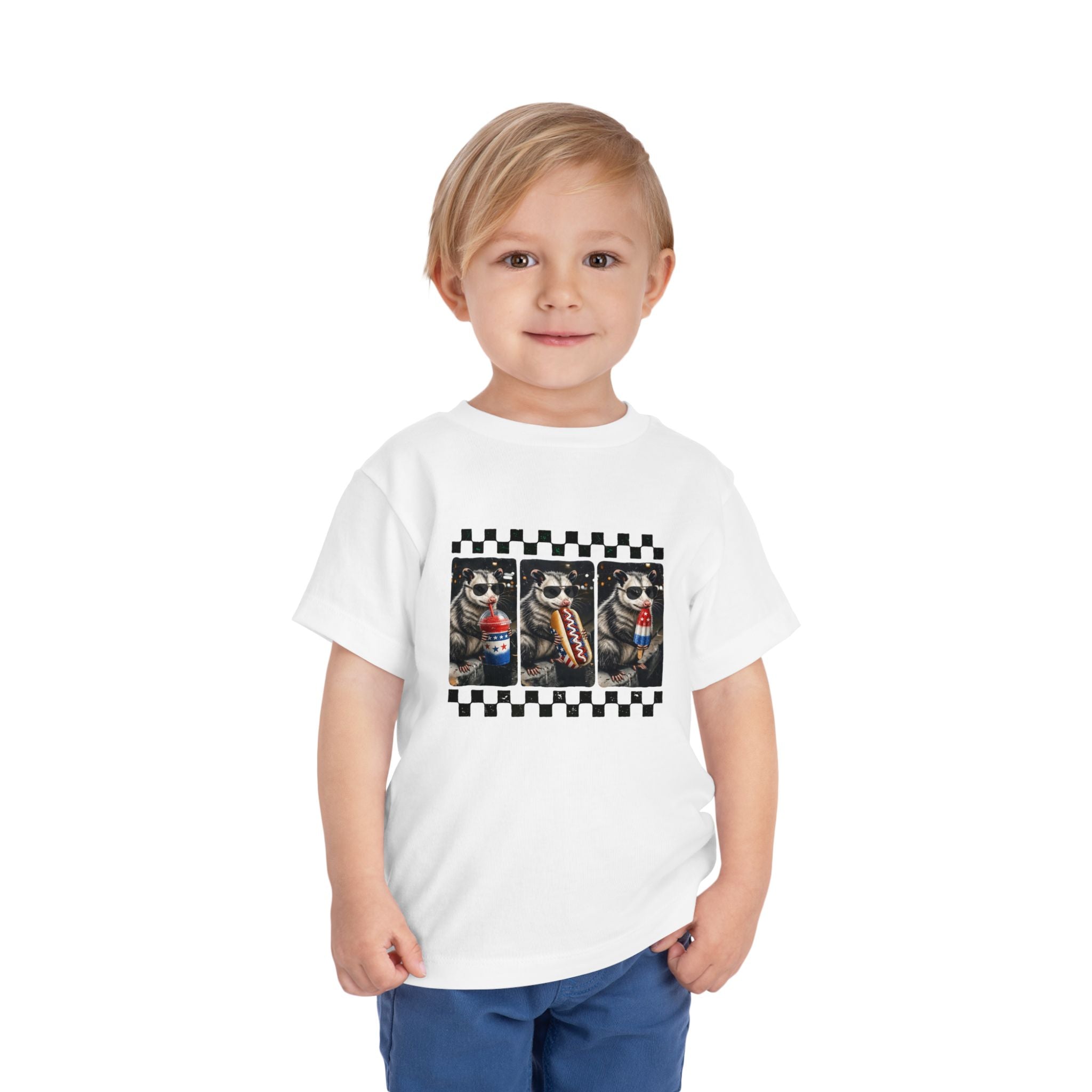 Opossum 4th of July Toddler Graphic T-shirt
