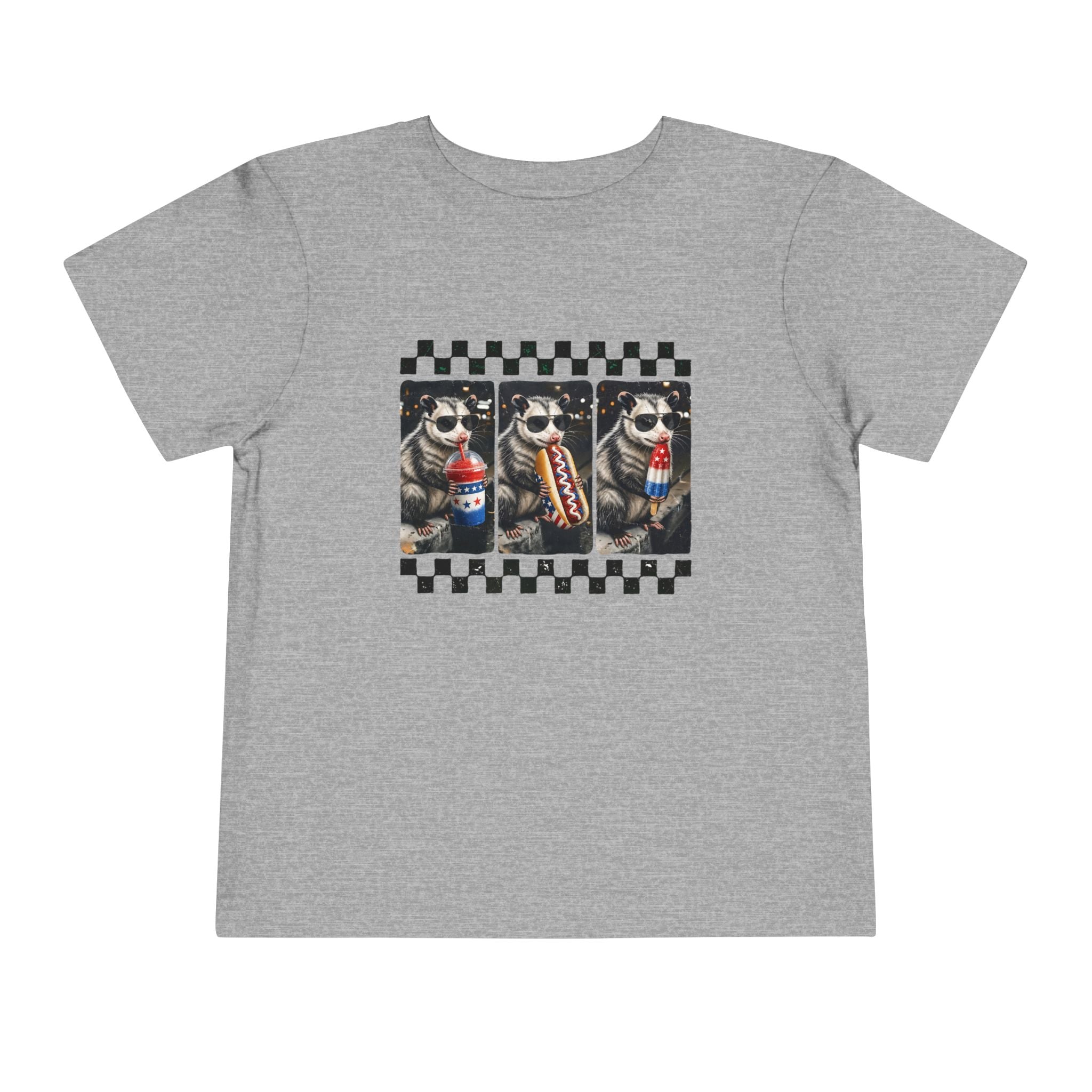 Opossum 4th of July Toddler Graphic T-shirt