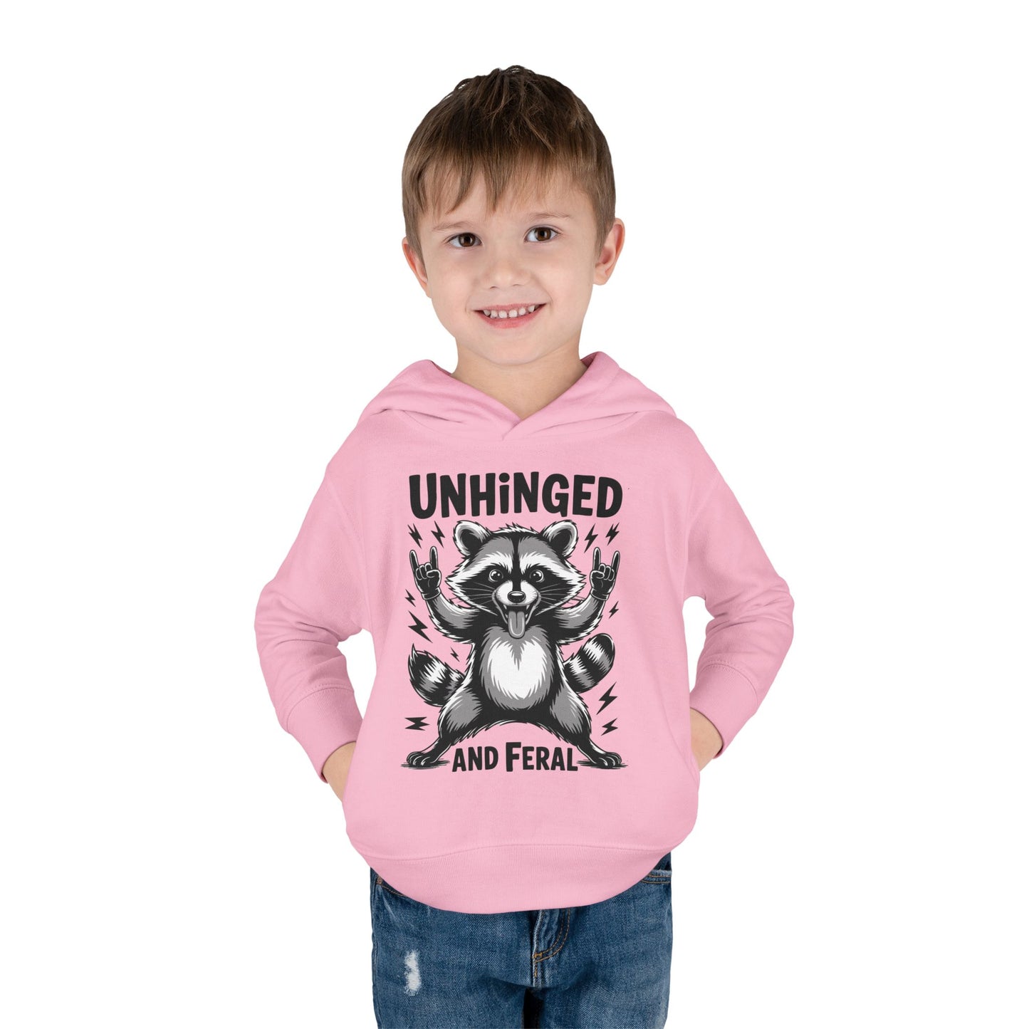 "Unhinged and Feral" Toddler Hoodie