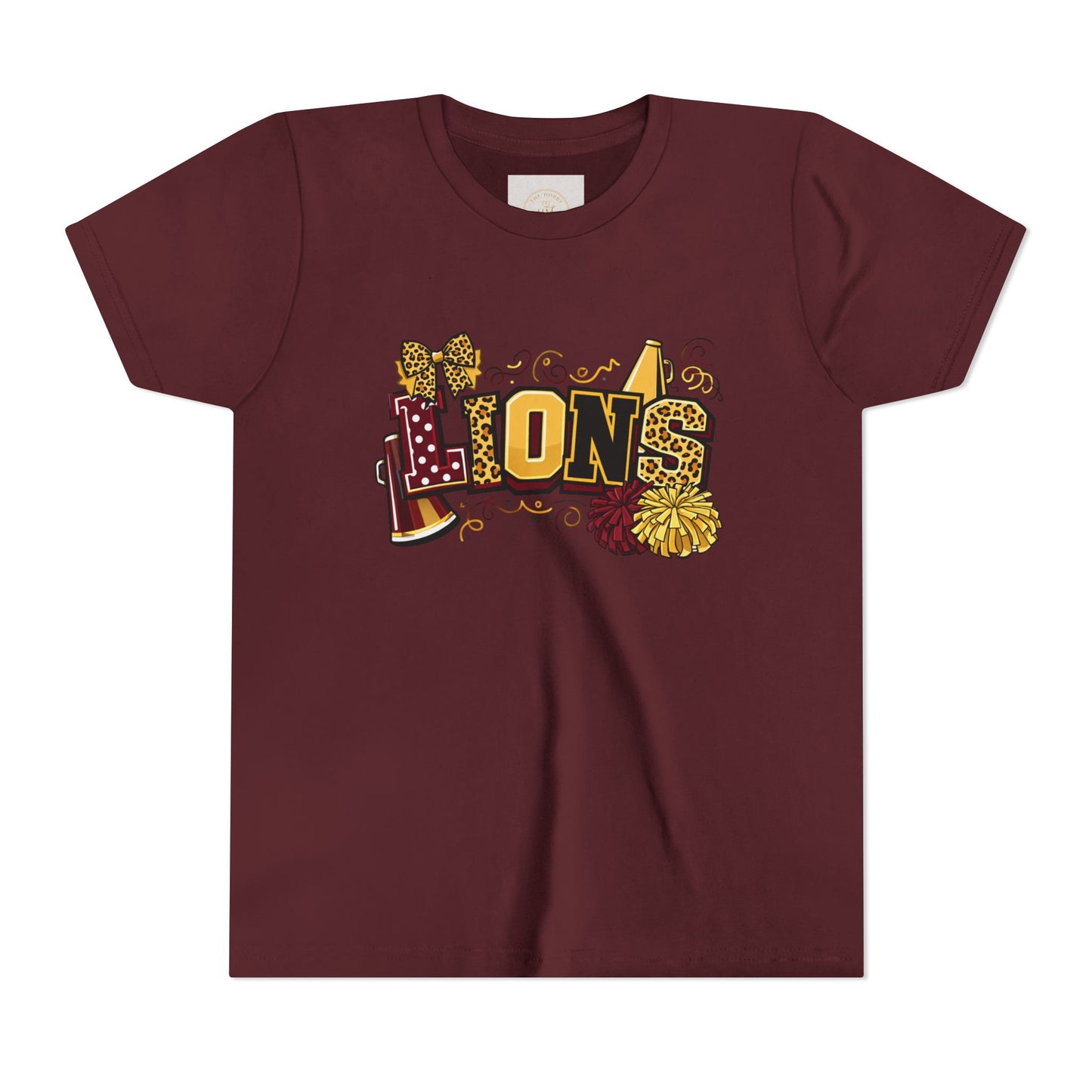 School Spirit Lions Cheer Graphic- Youth