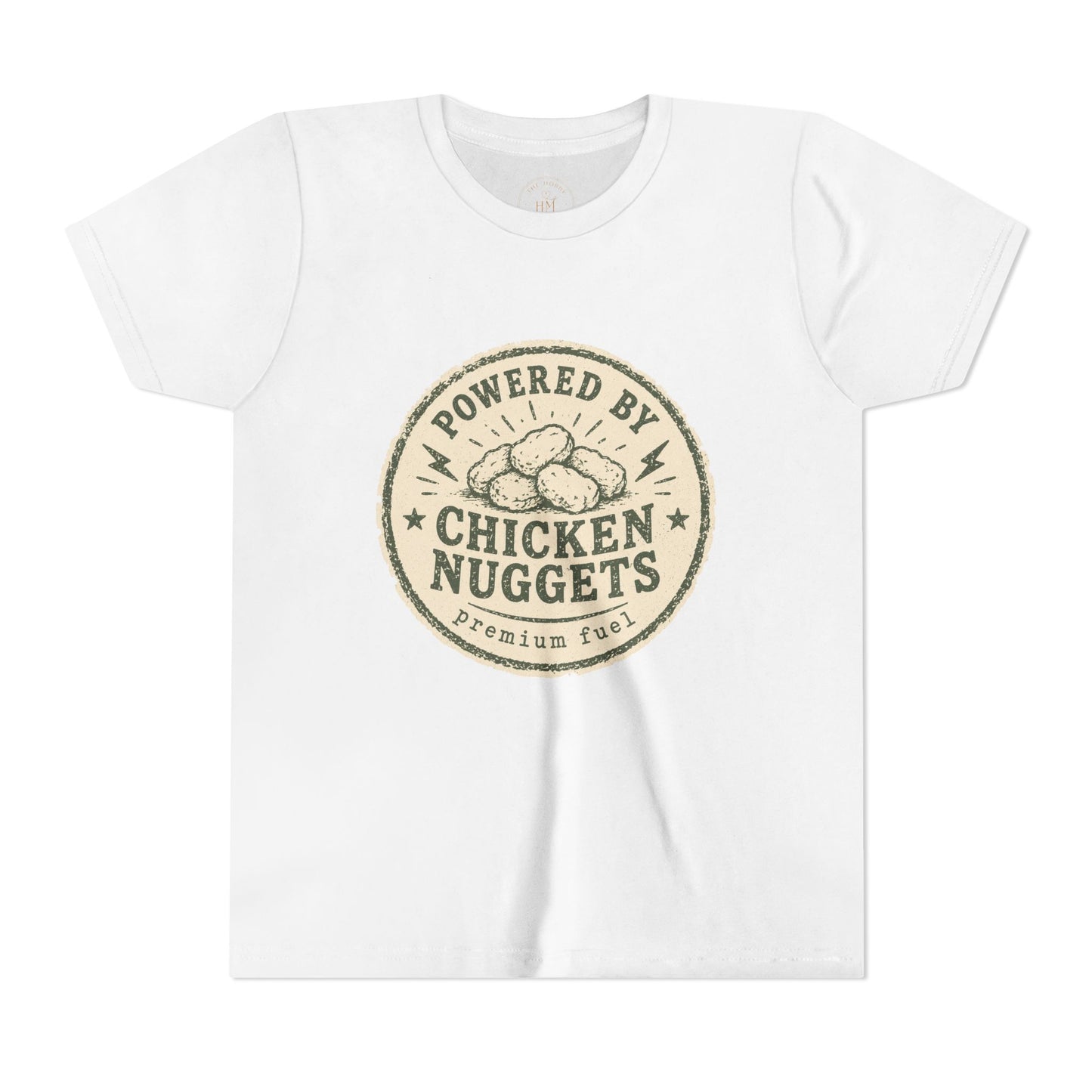 Powered by Chicken Nuggets Youth Graphic T-Shirt