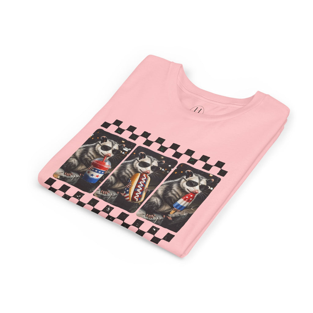 Opossum 4th of July Youth Graphic Tee