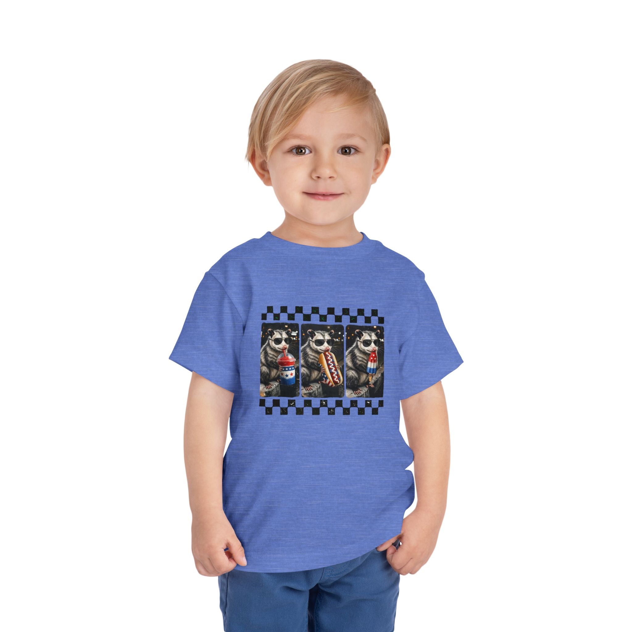 Opossum 4th of July Toddler Graphic T-shirt