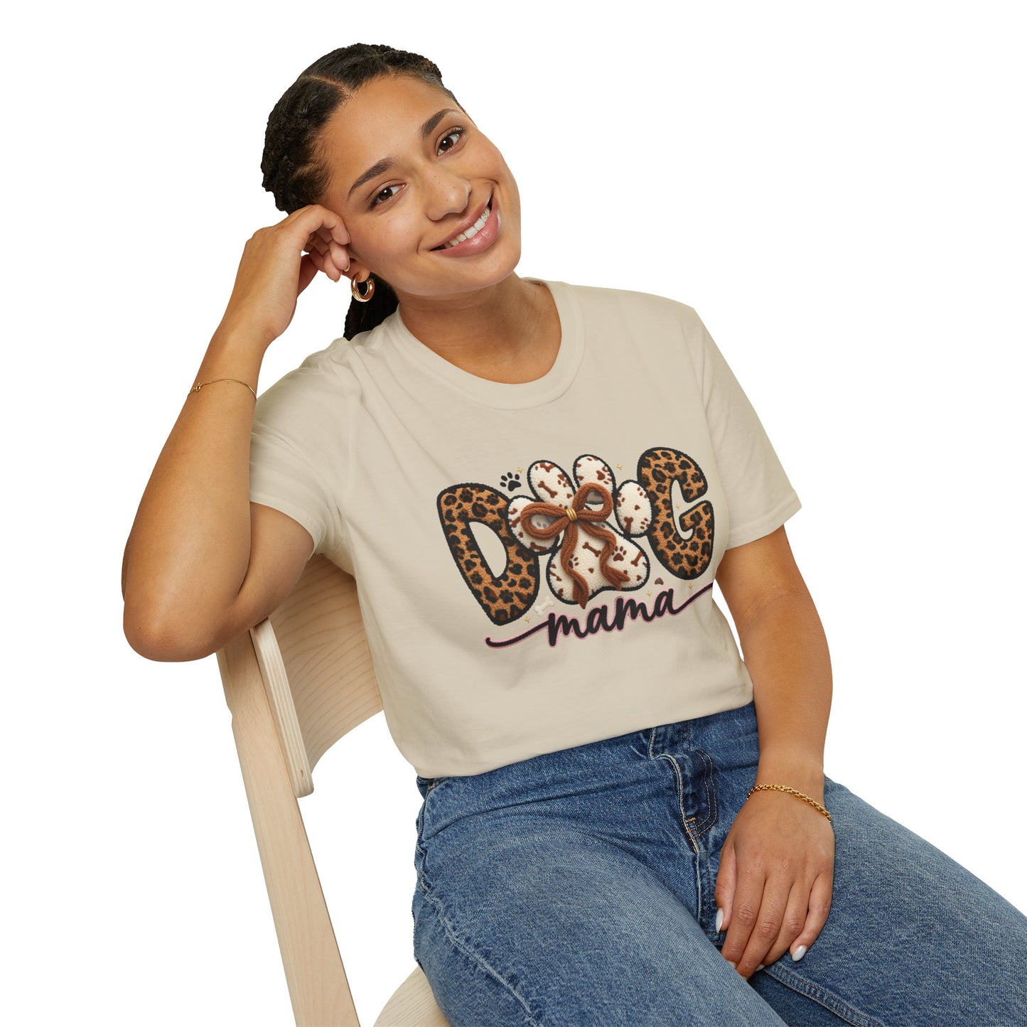 Dog Mama Leopard Paw T-Shirt
