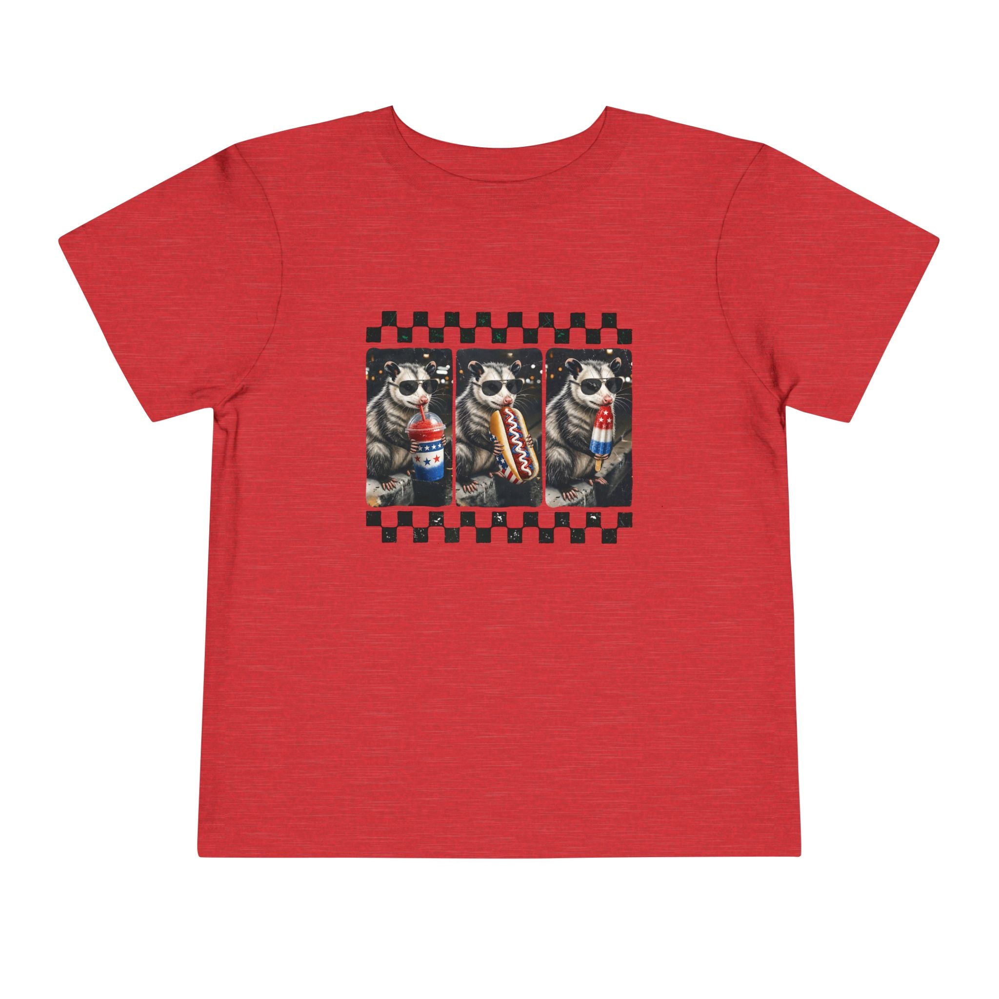 Opossum 4th of July Toddler Graphic T-shirt