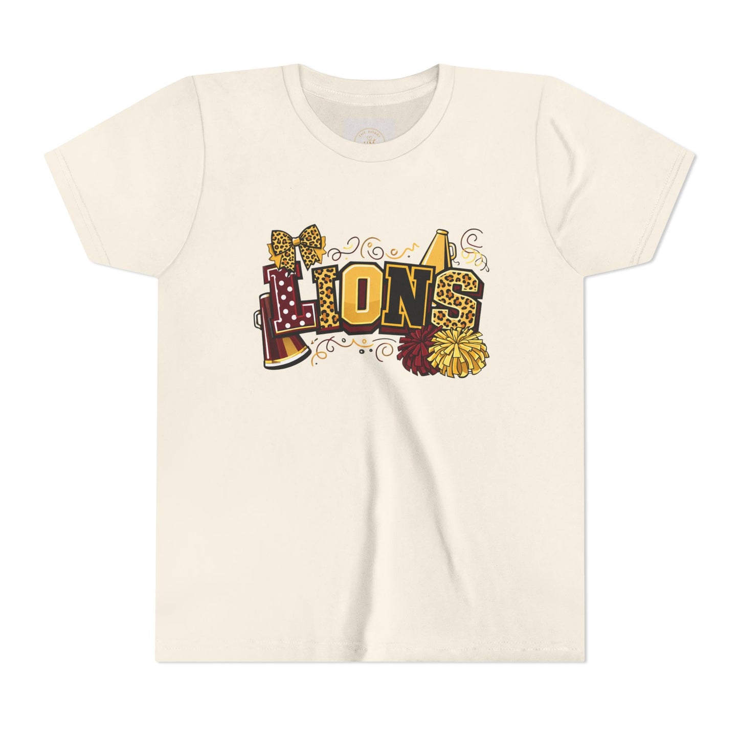 School Spirit Lions Cheer Graphic- Youth