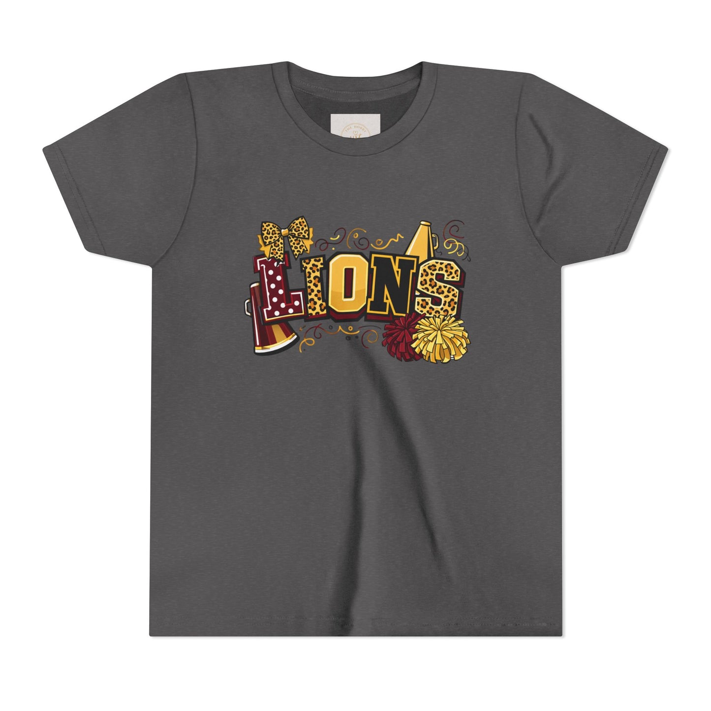 School Spirit Lions Cheer Graphic- Youth