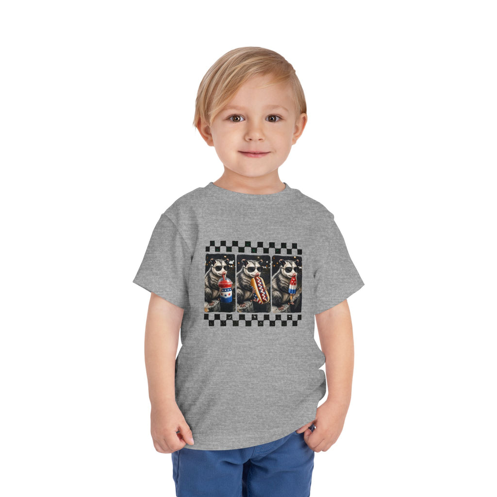 Opossum 4th of July Toddler Graphic T-shirt