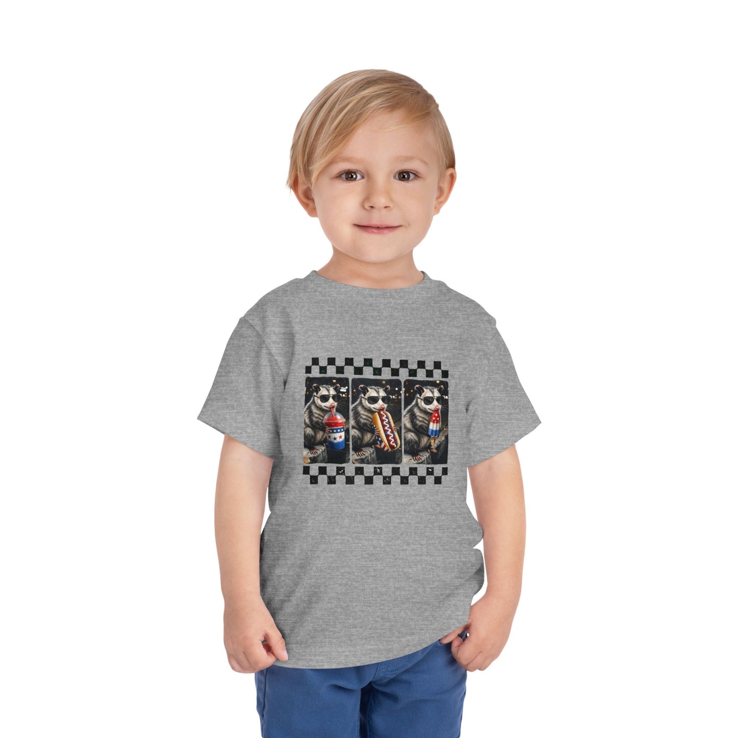 Opossum 4th of July Toddler Graphic T-shirt