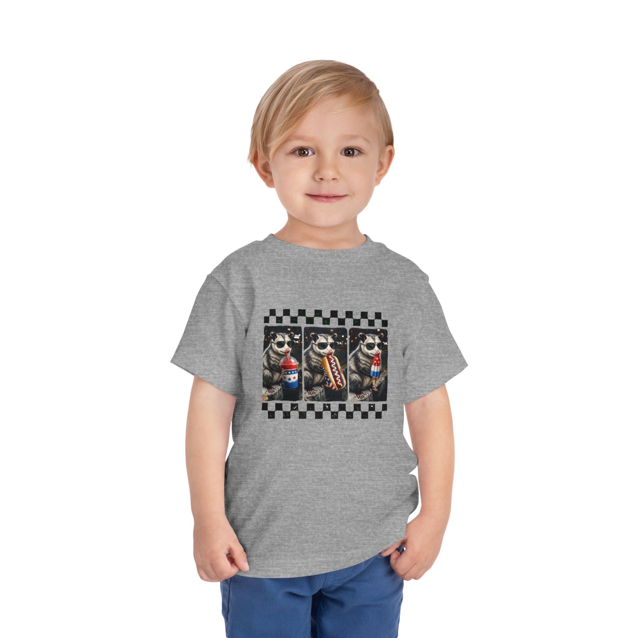 Opossum 4th of July Toddler Graphic T-shirt