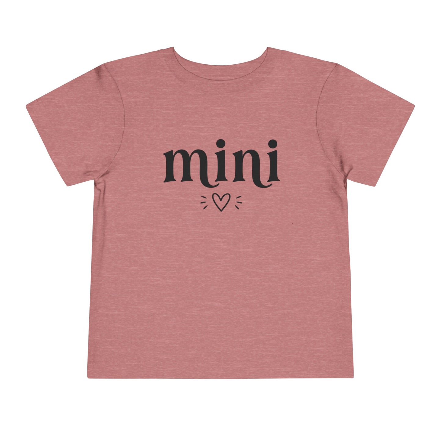 Toddler Tee — "mini" Heart Graphic