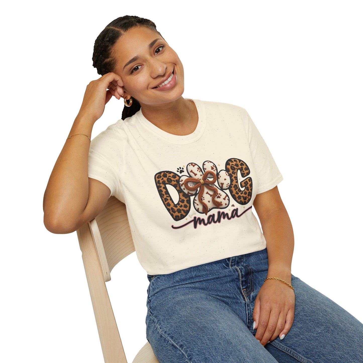 Dog Mama Leopard Paw T-Shirt