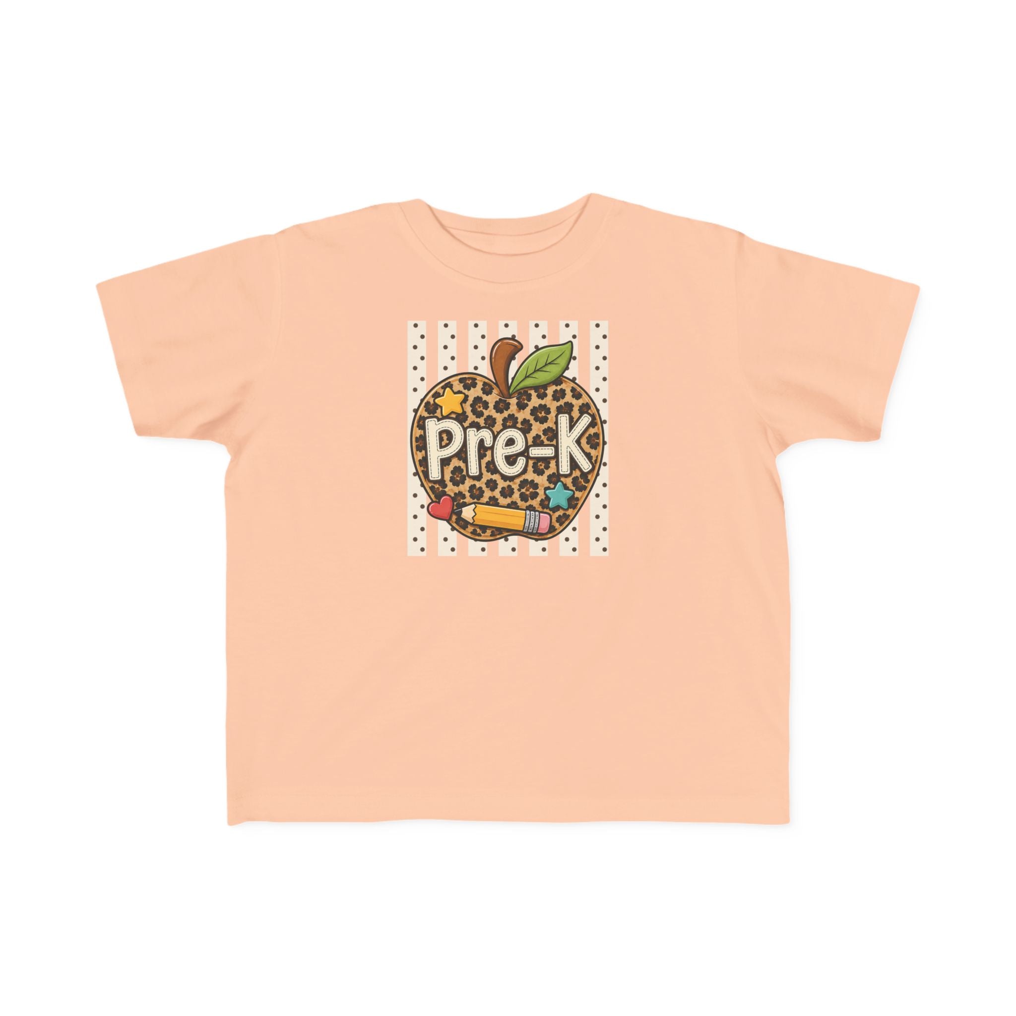 Pre-K Leopard Apple Toddler Tee