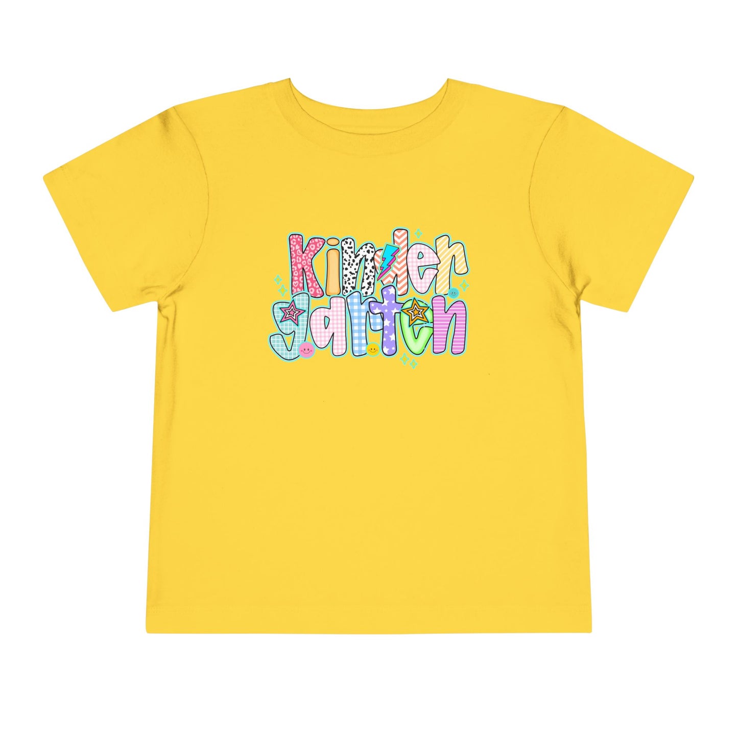Kindergarten Back To School Doodle Script - Toddler Graphic T-shirt