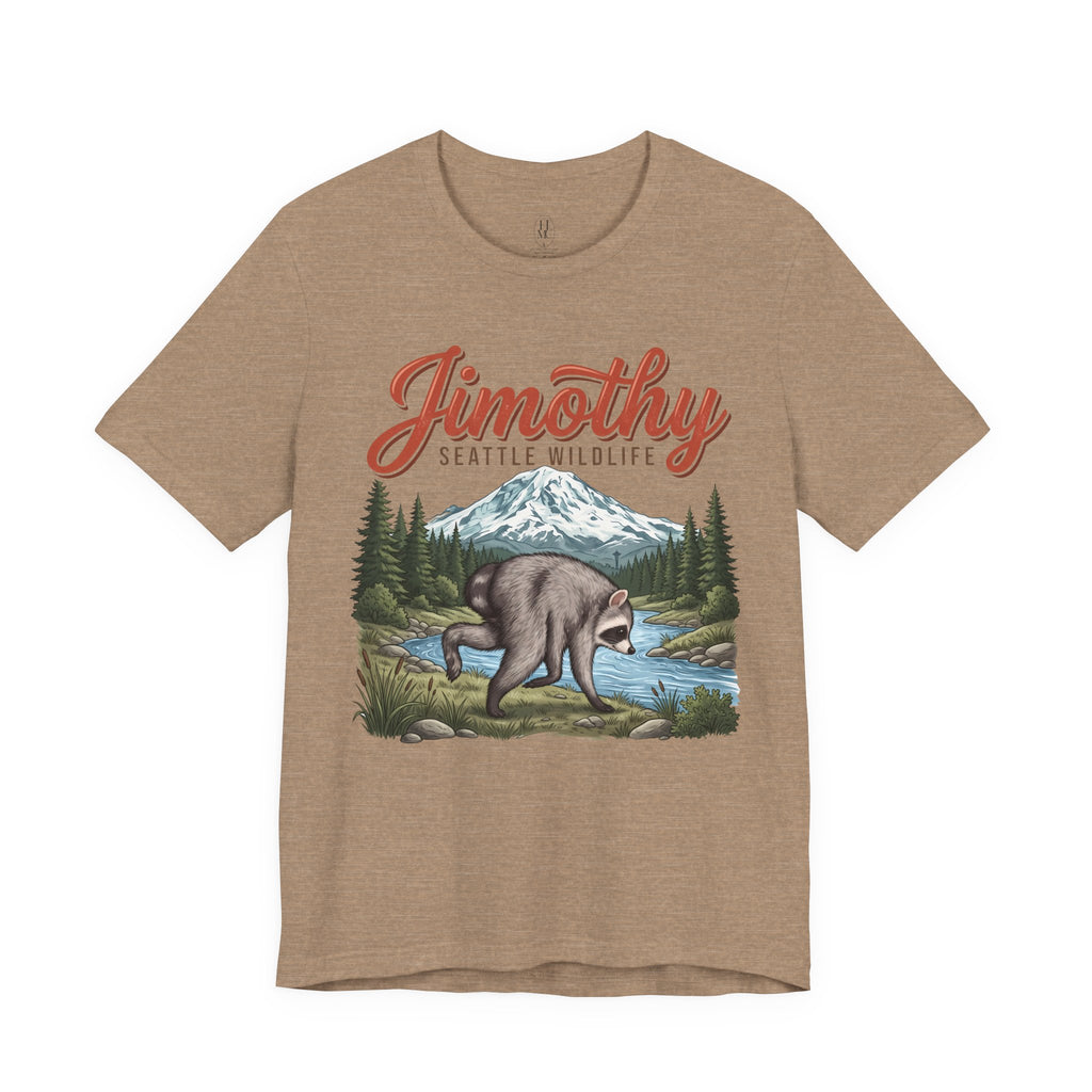 Jimothy Seattle Wildlife Raccoon T-Shirt