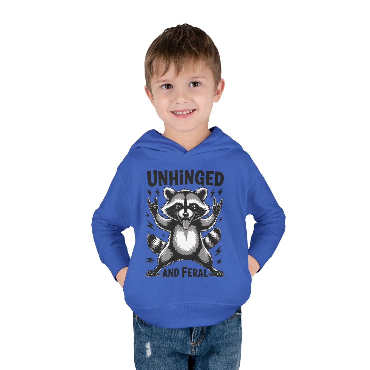 "Unhinged and Feral" Toddler Hoodie