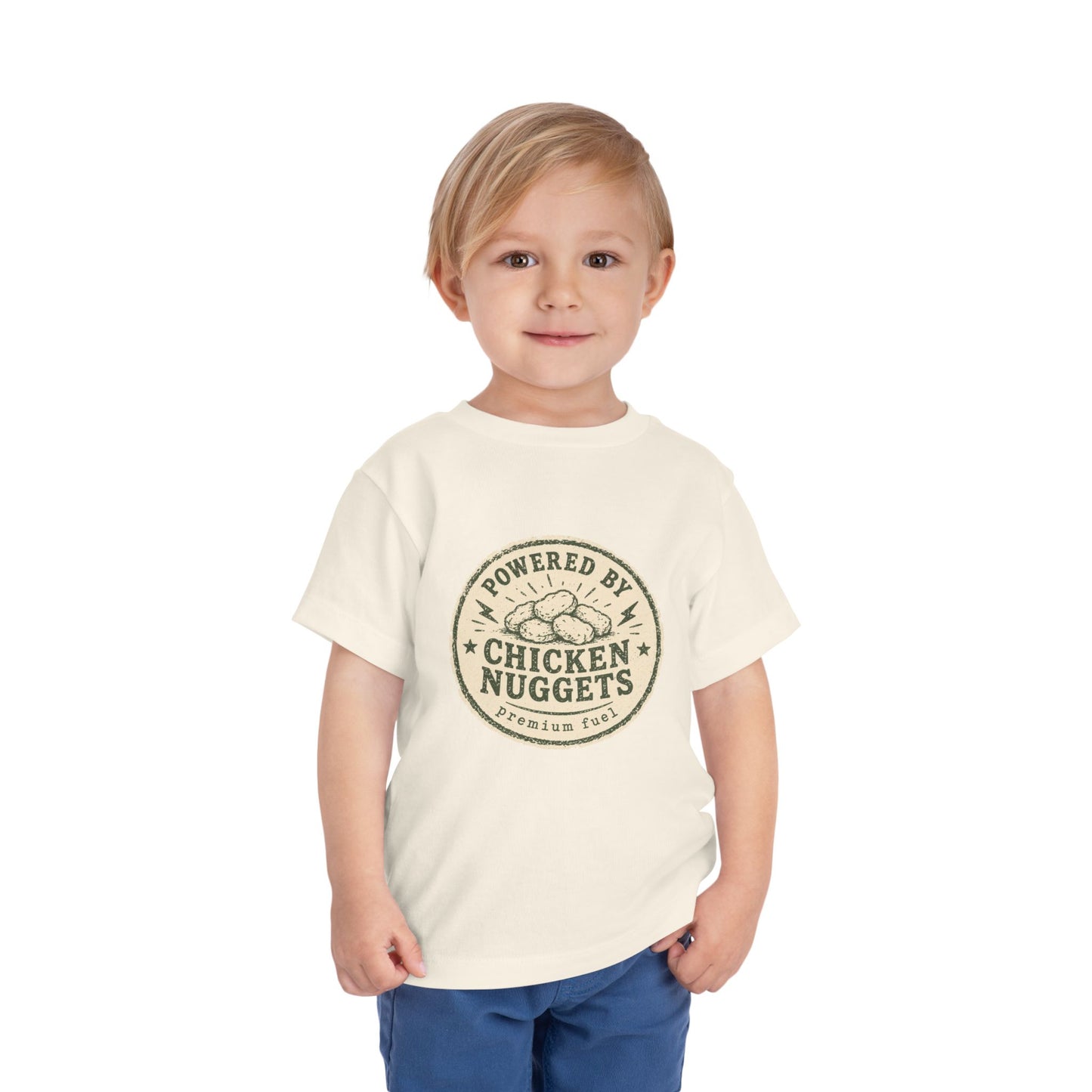 Toddler Tee — Powered by Chicken Nuggets