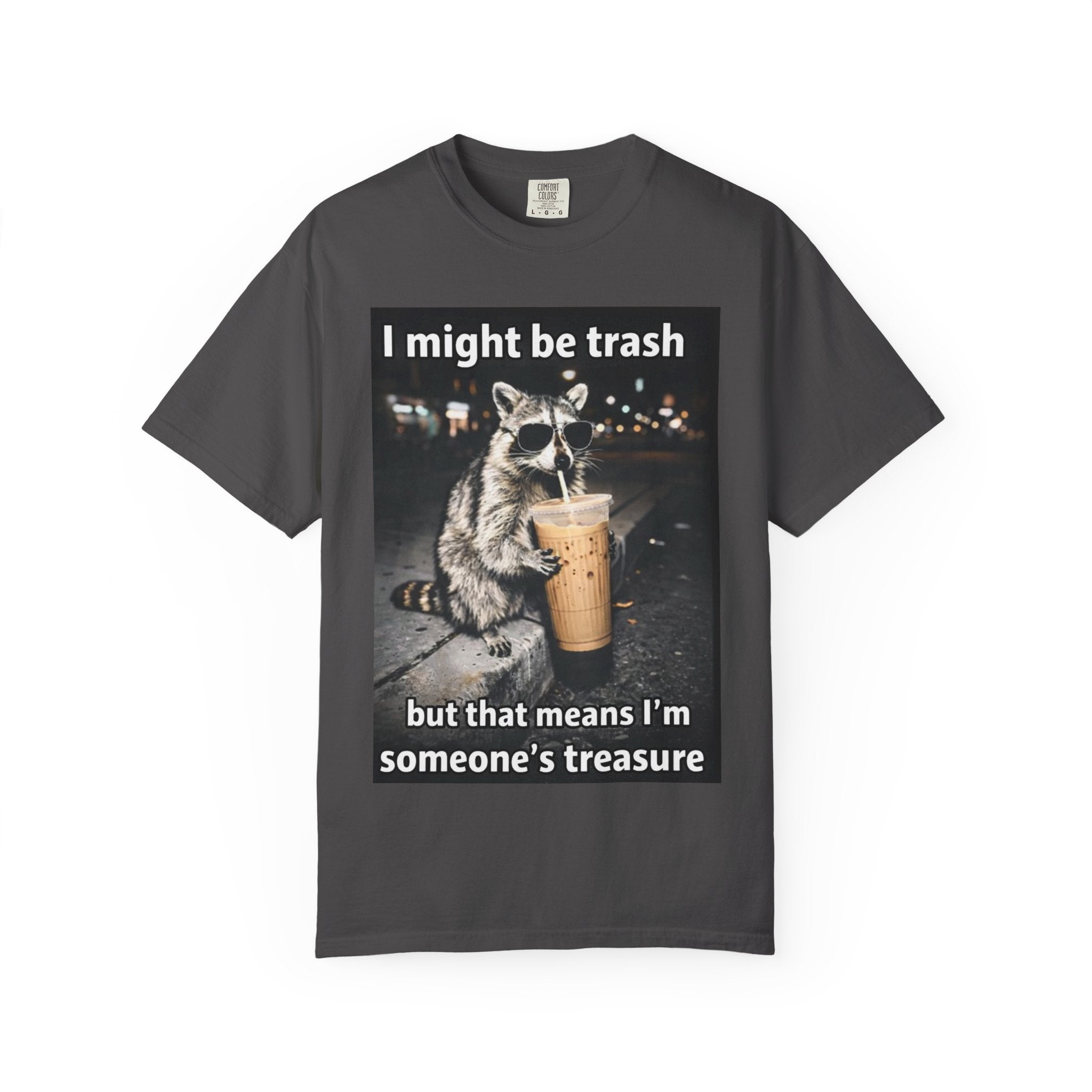 Raccoon I Might Be Trash Graphic Tee