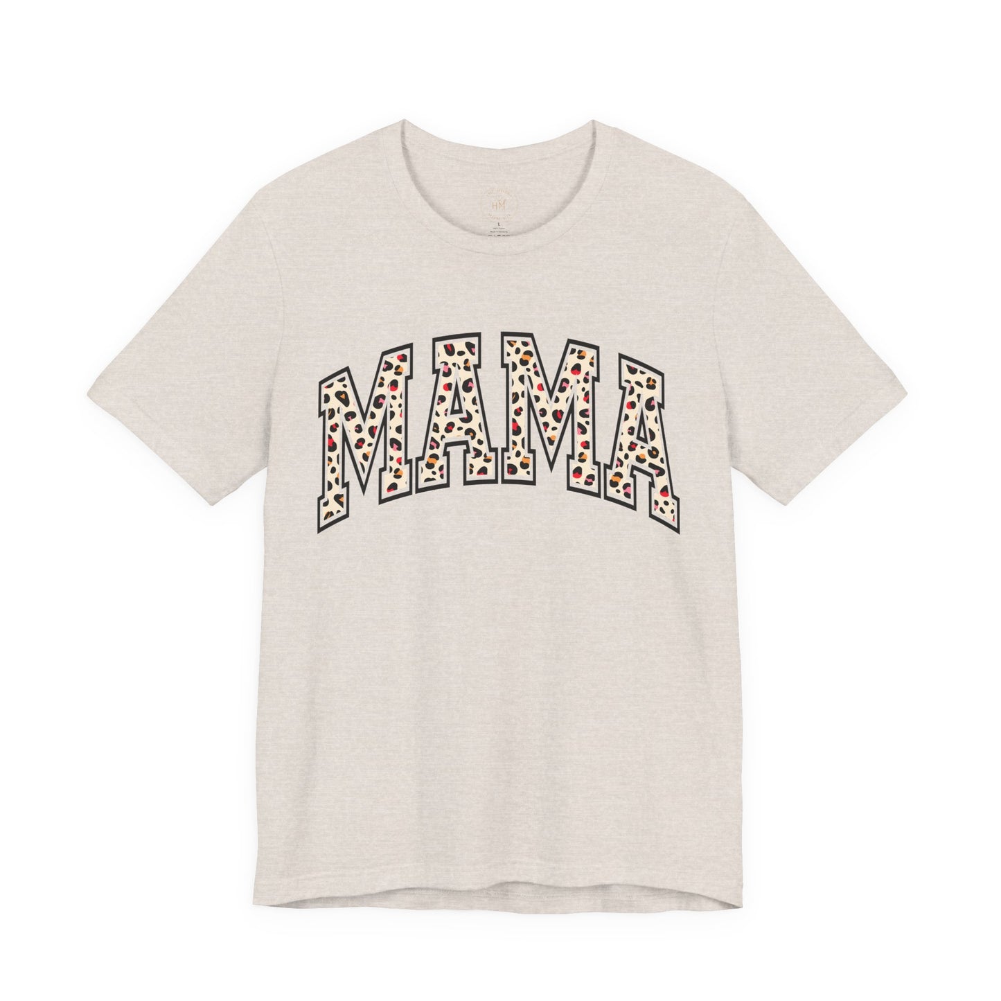 Women's Casual 'MAMA' Leopard Print Graphic Tee