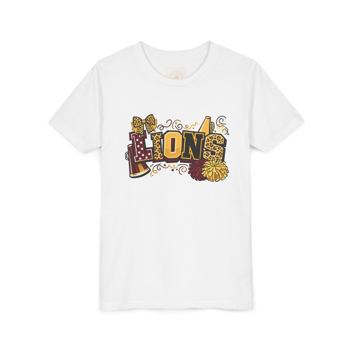 School Spirit Lions Cheer Graphic- Youth
