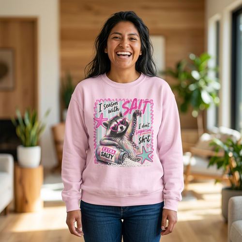 'I Season With Salt' Graphic Sweatshirt