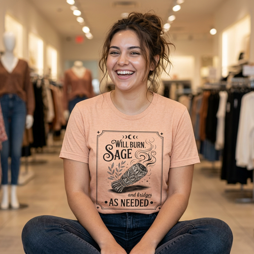 "Will Burn Sage (and Bridges) as Needed" Grapic Tee