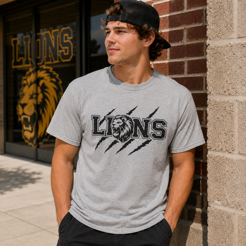 Lions Scratch Mascot Tee