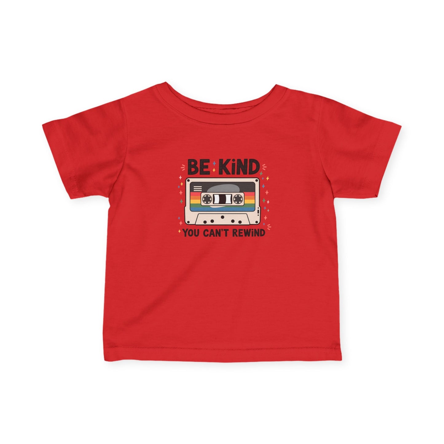 Baby Retro Cassette Tee | "Be Kind, You Can't Rewind" Infant Shirt