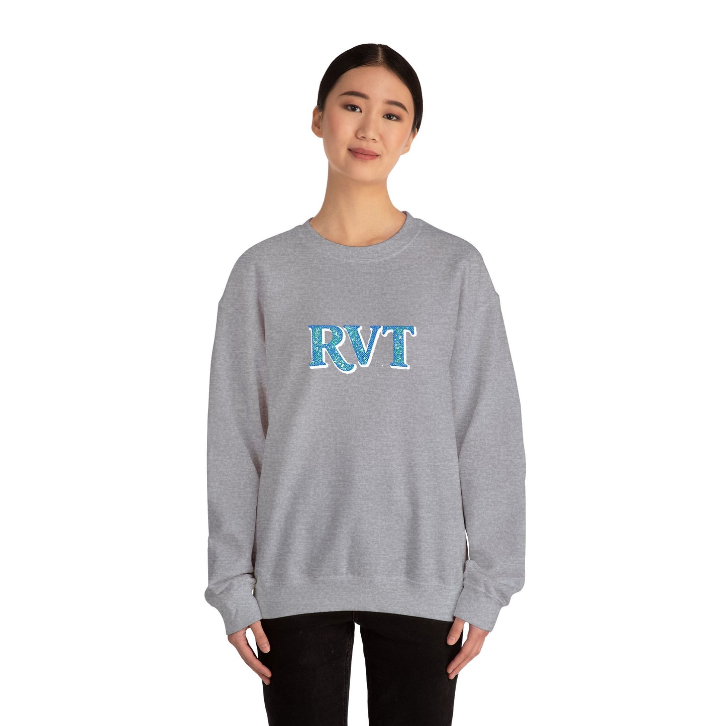 RVT Blue Monogram Graphic Sweatshirt