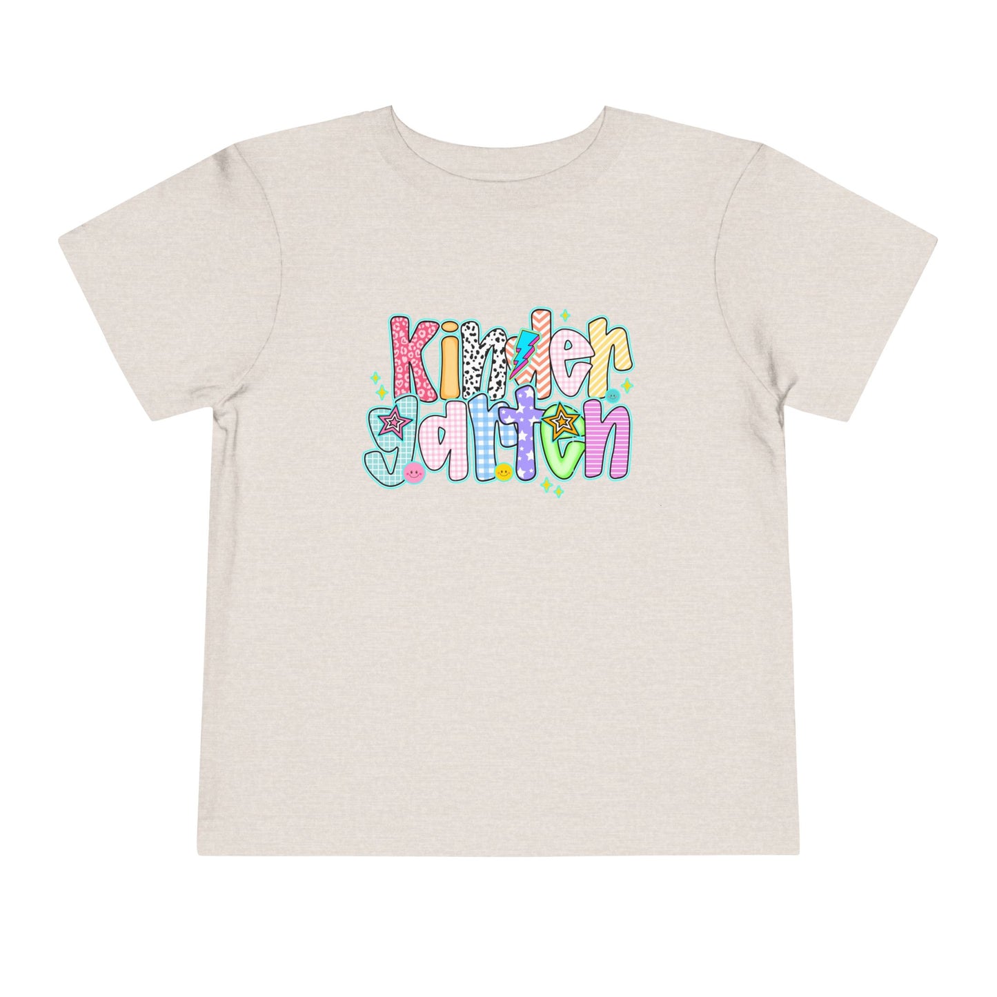 Kindergarten Back To School Doodle Script - Toddler Graphic T-shirt