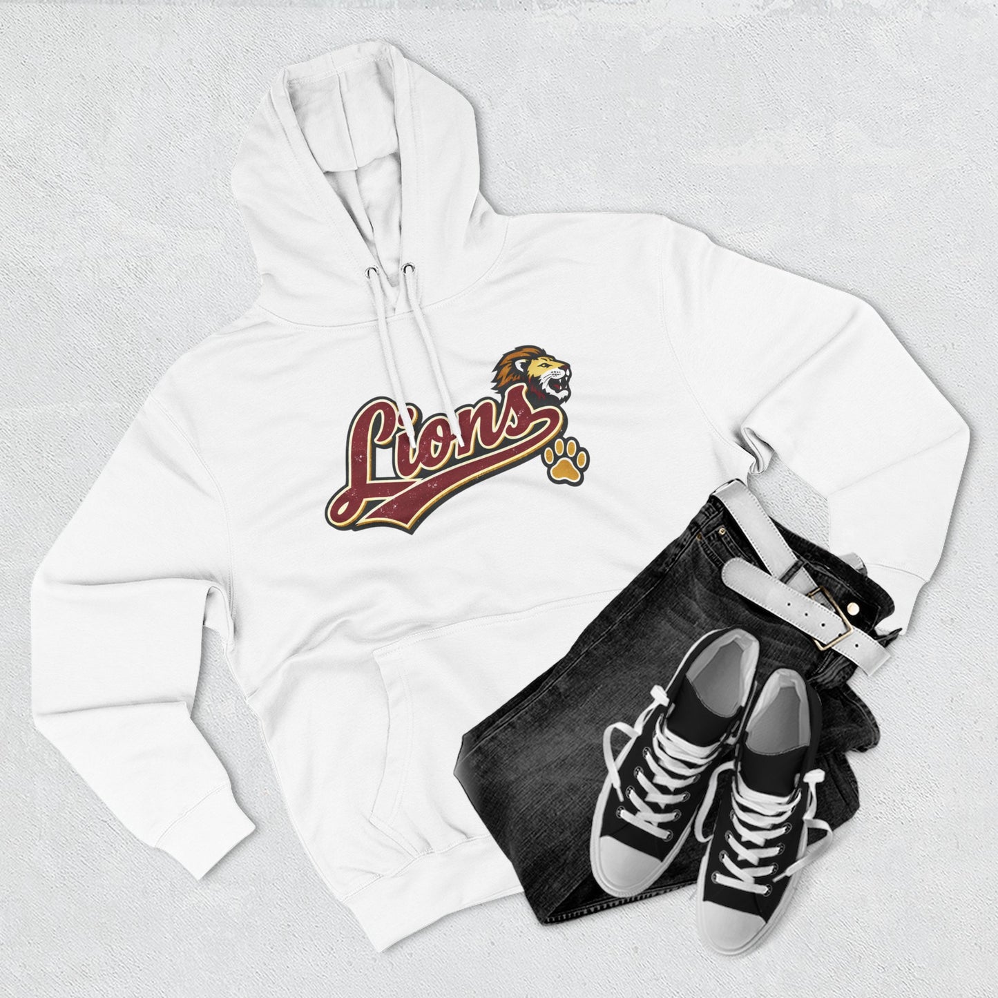 Lions Script Hoodie Unisex