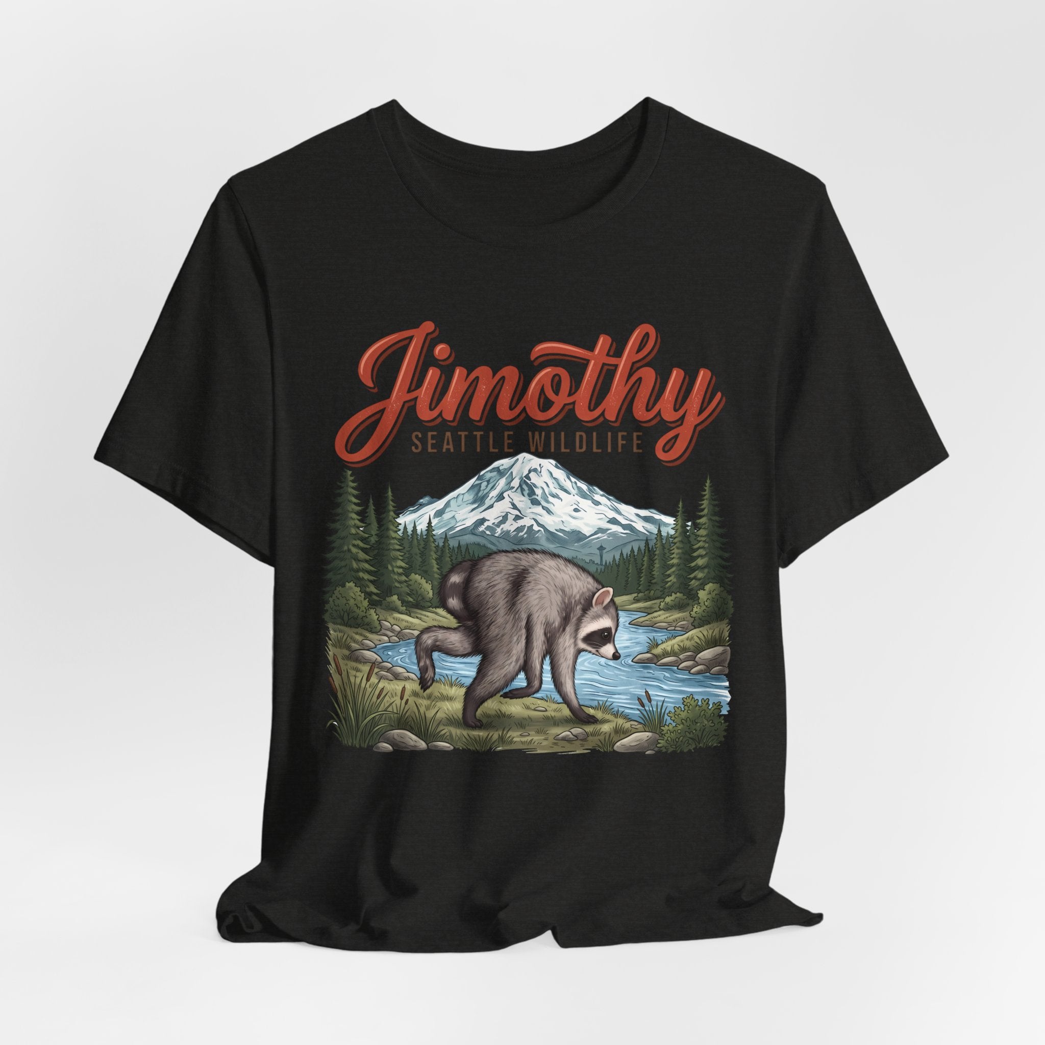 Jimothy Seattle Wildlife Raccoon T-Shirt