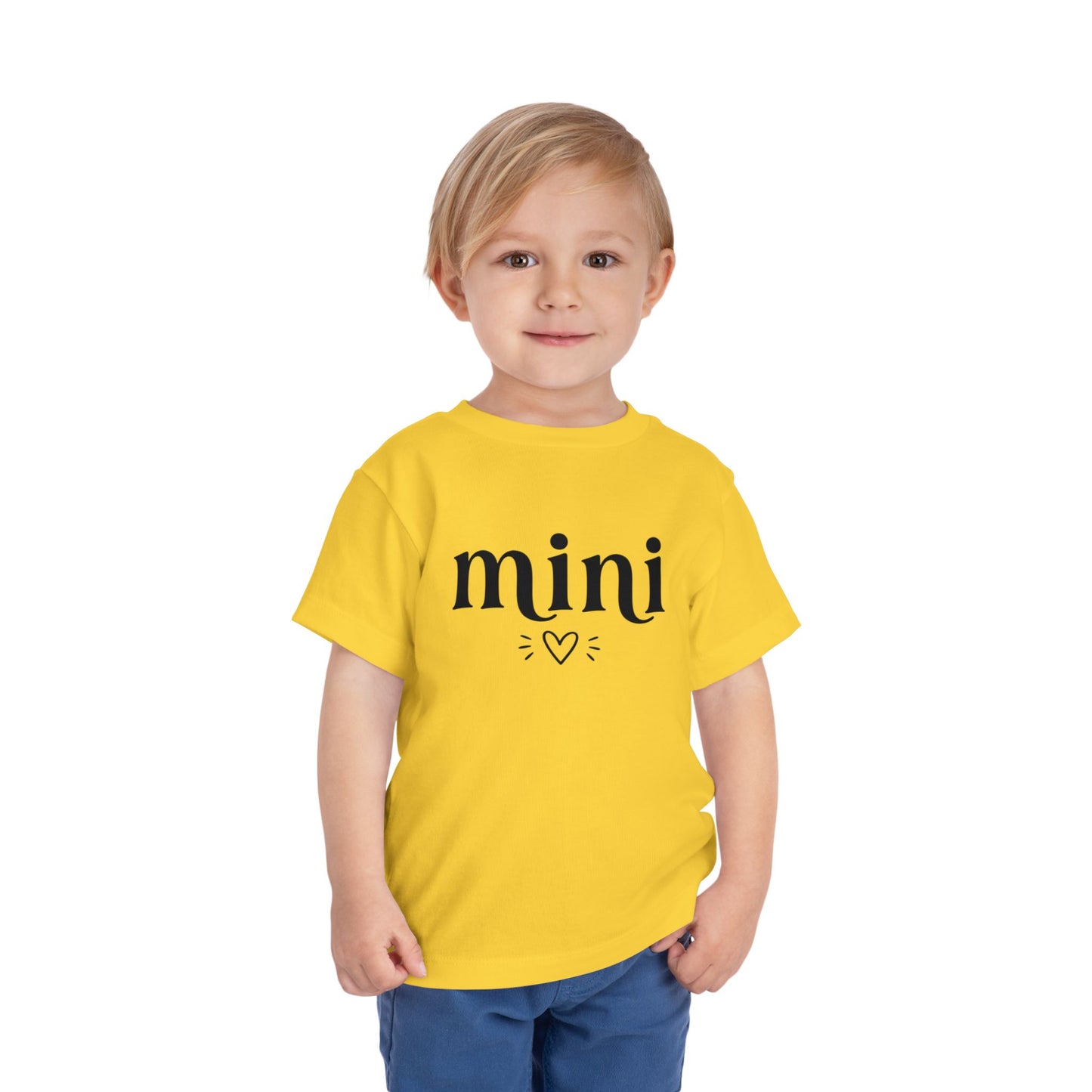 Toddler Tee — "mini" Heart Graphic