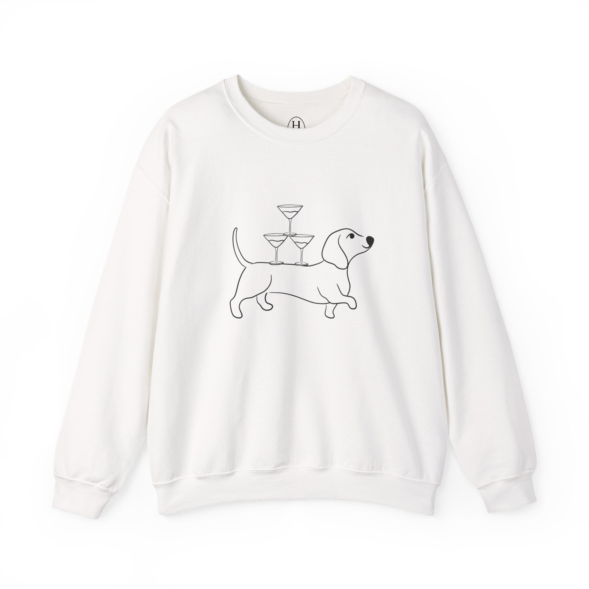 Dachshund Cocktail Crewneck Sweatshirt