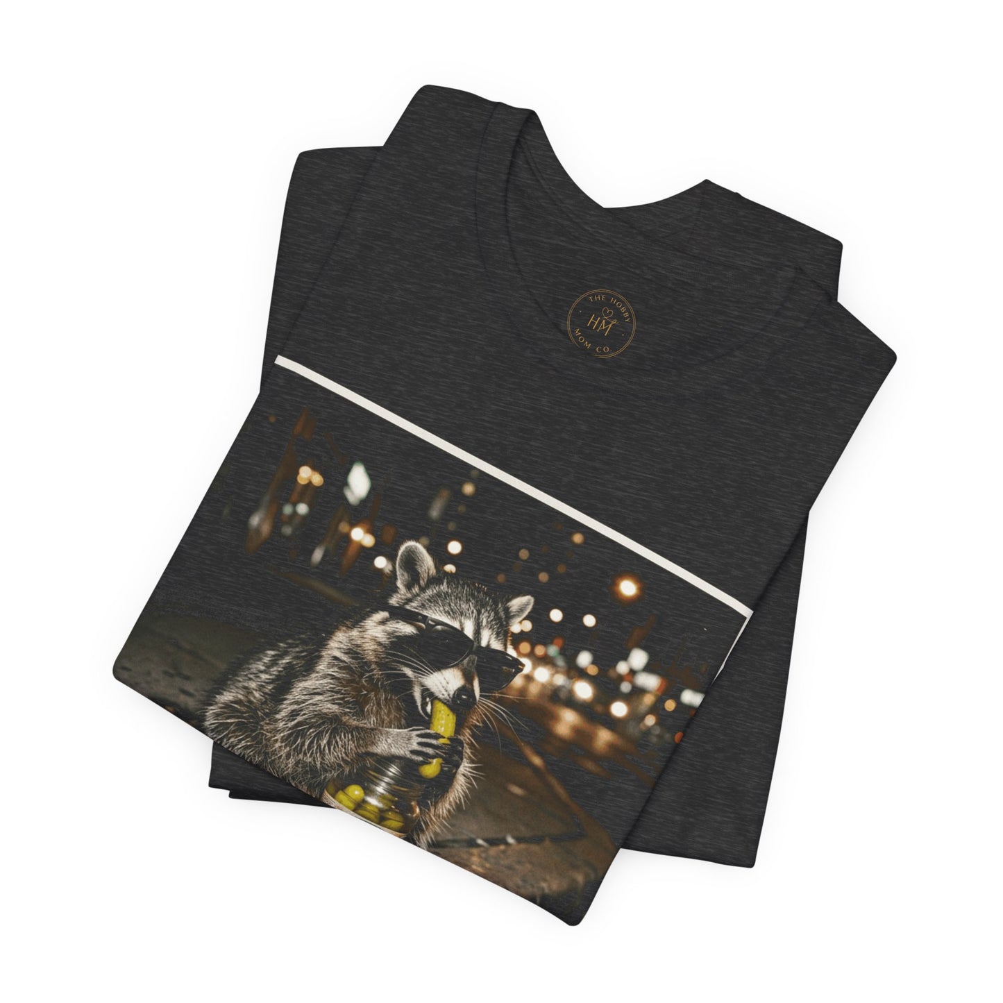 Raccoon Eating Pickles Graphic Tee