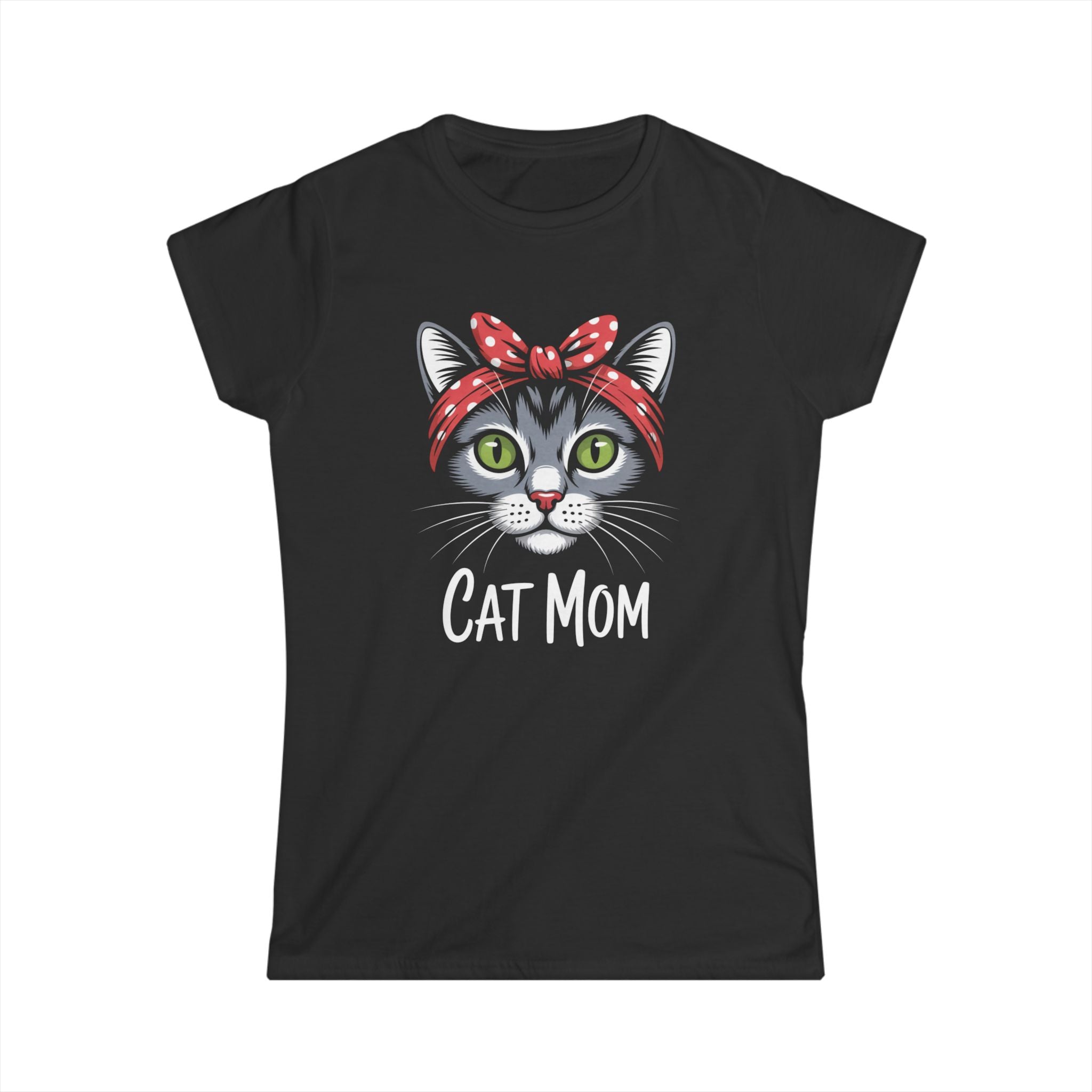 Cat Mom Womens T-Shirt
