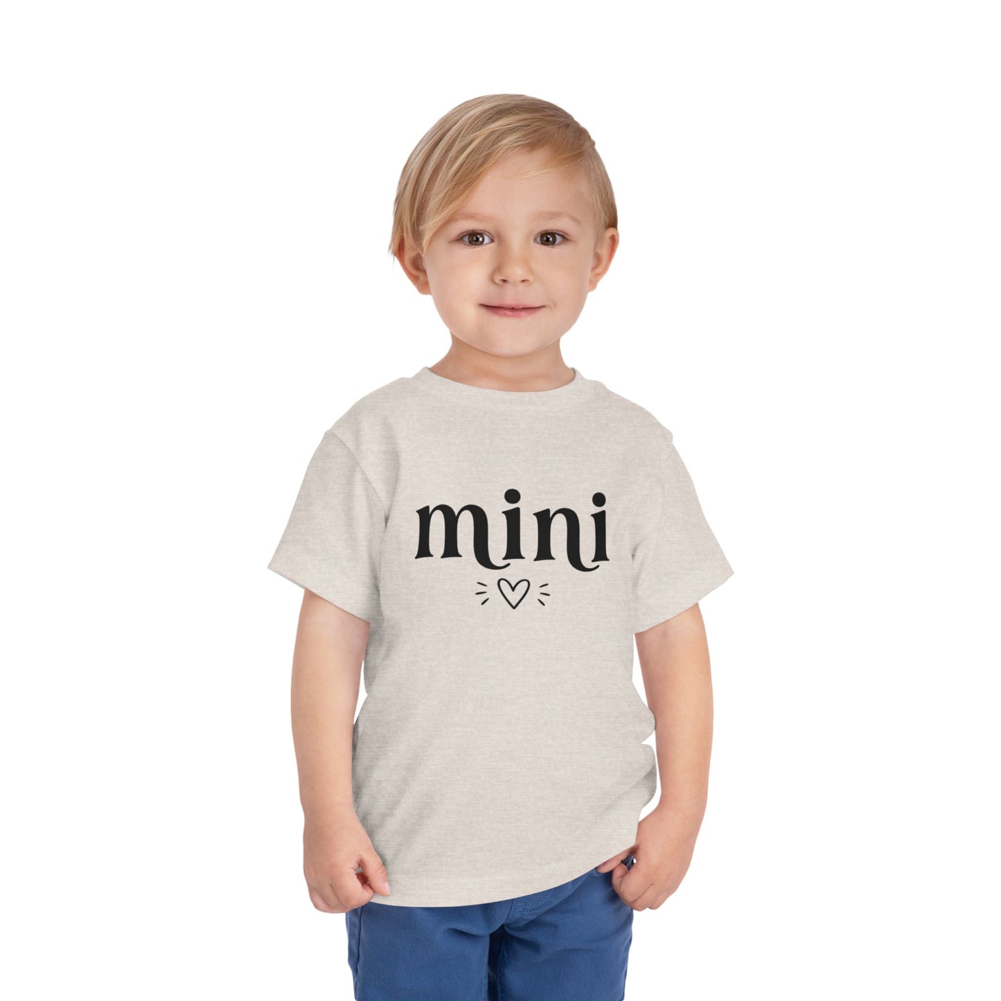 Toddler Tee — "mini" Heart Graphic