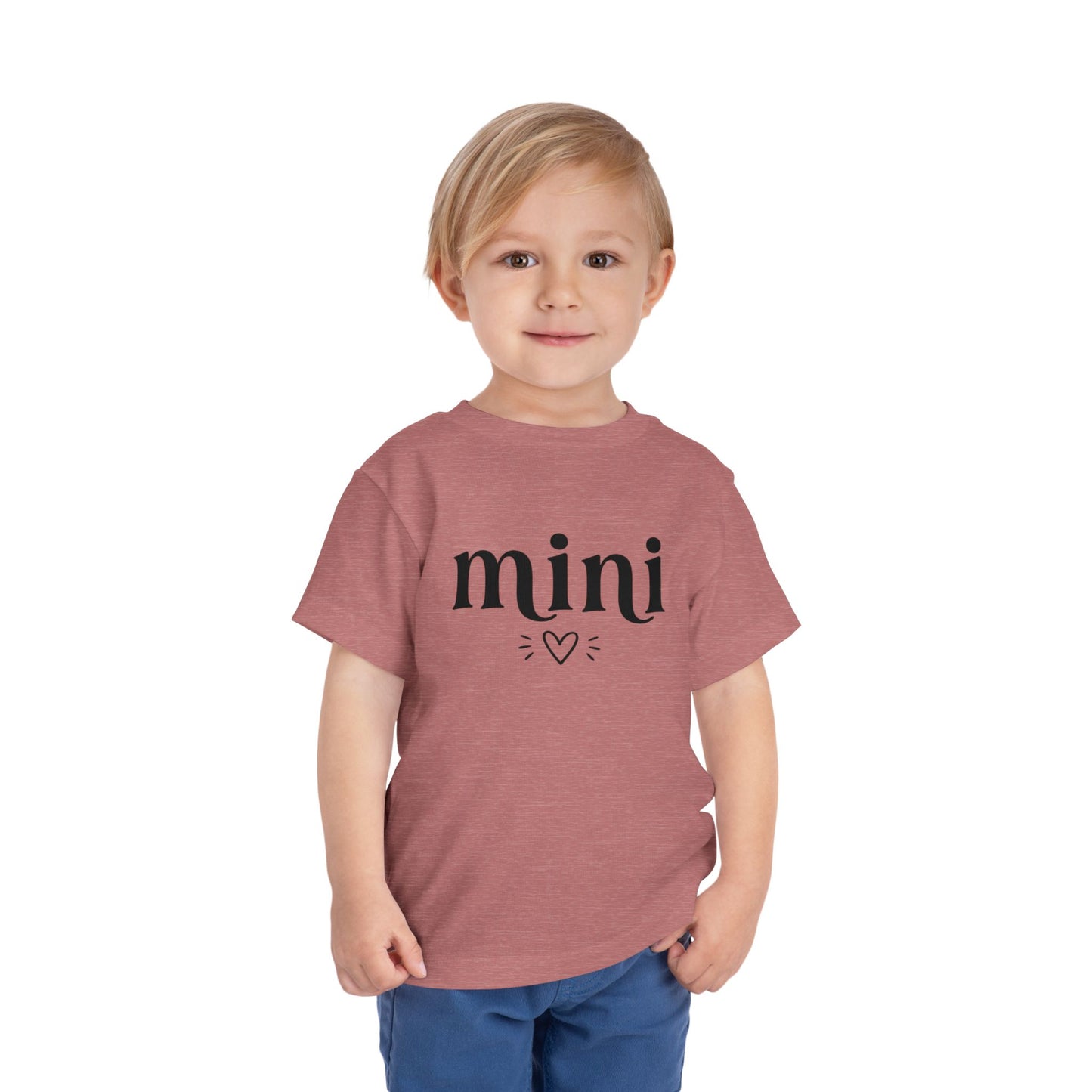 Toddler Tee — "mini" Heart Graphic