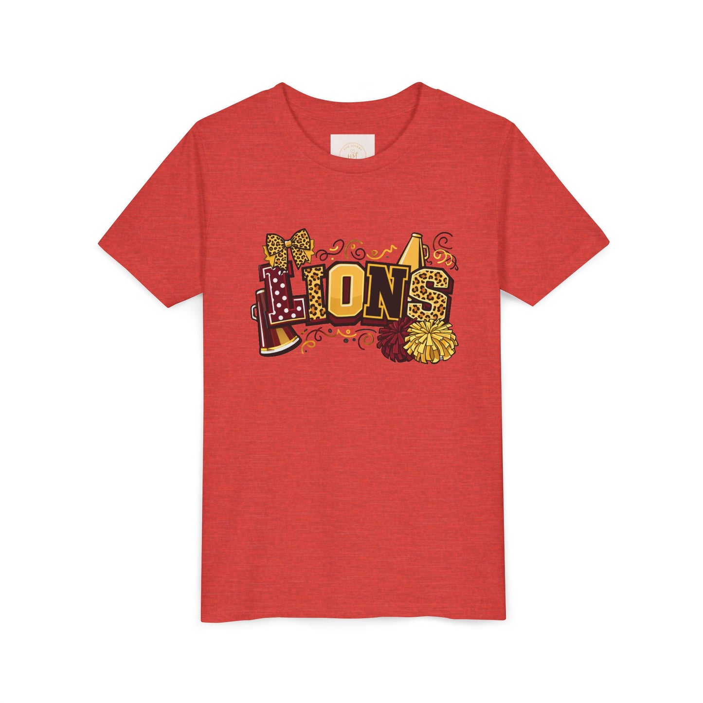 School Spirit Lions Cheer Graphic- Youth
