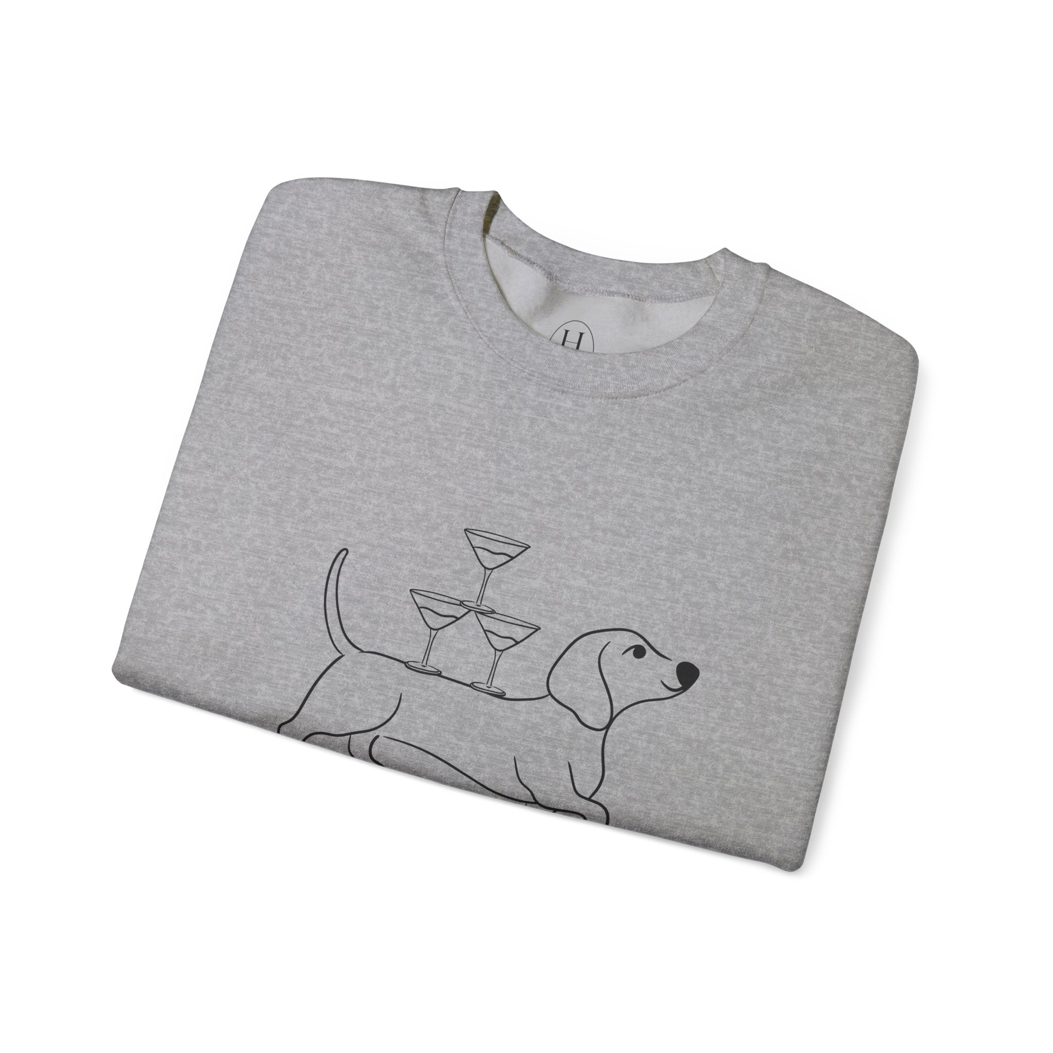 Dachshund Cocktail Crewneck Sweatshirt