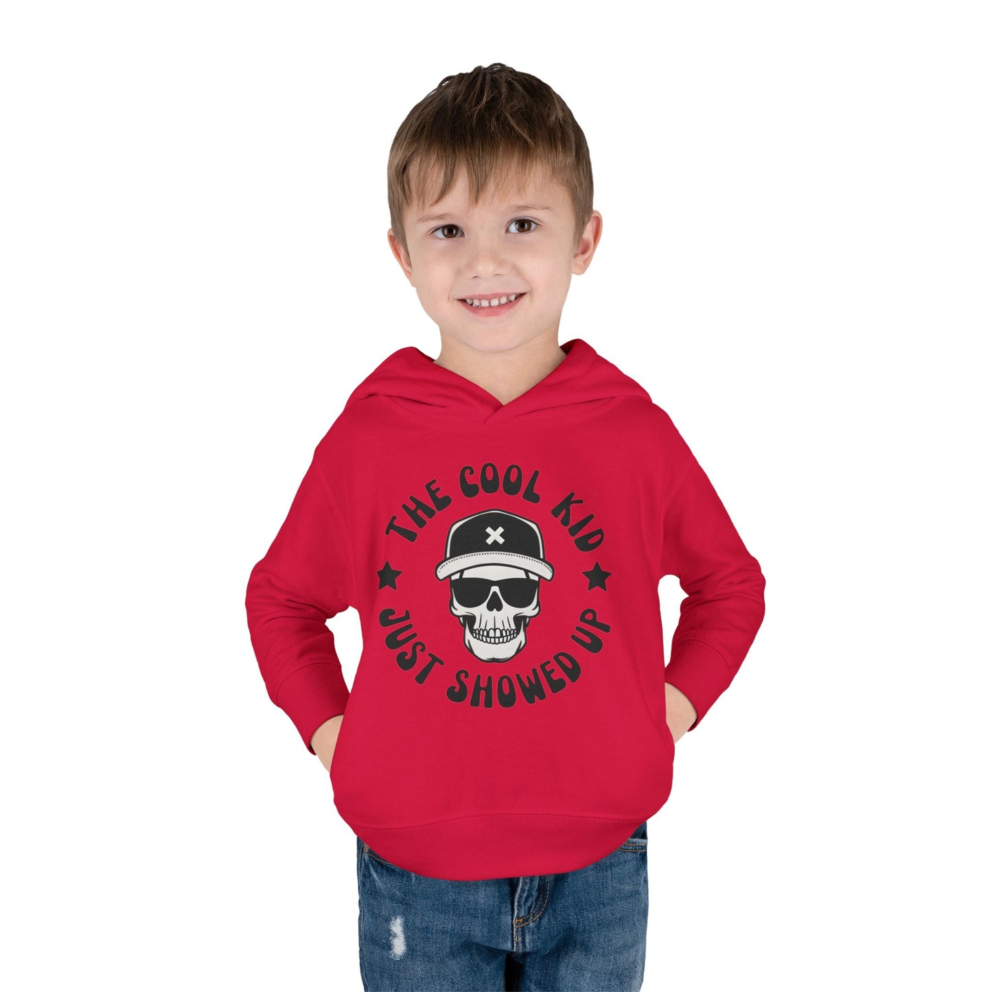 "The Cool Kid Just Showed Up" Toddler Hoodie