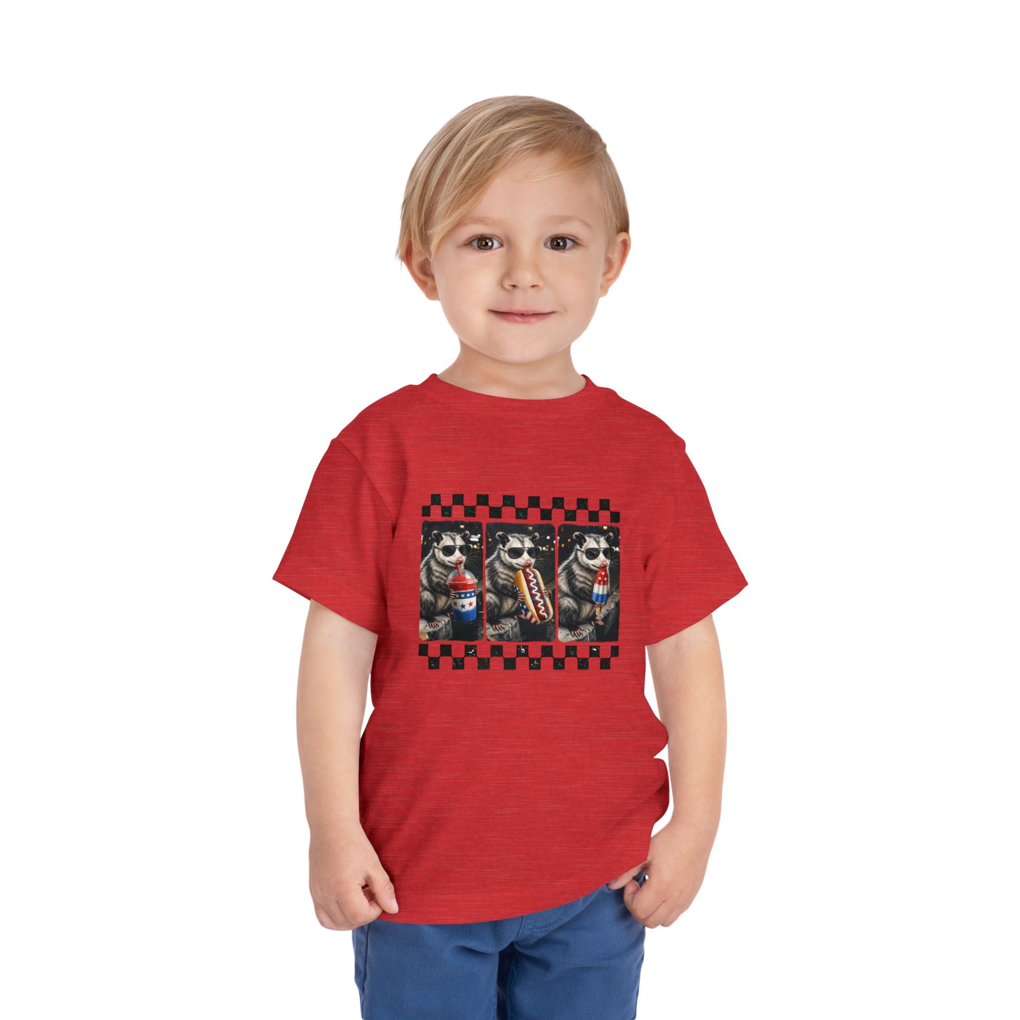 Opossum 4th of July Toddler Graphic T-shirt