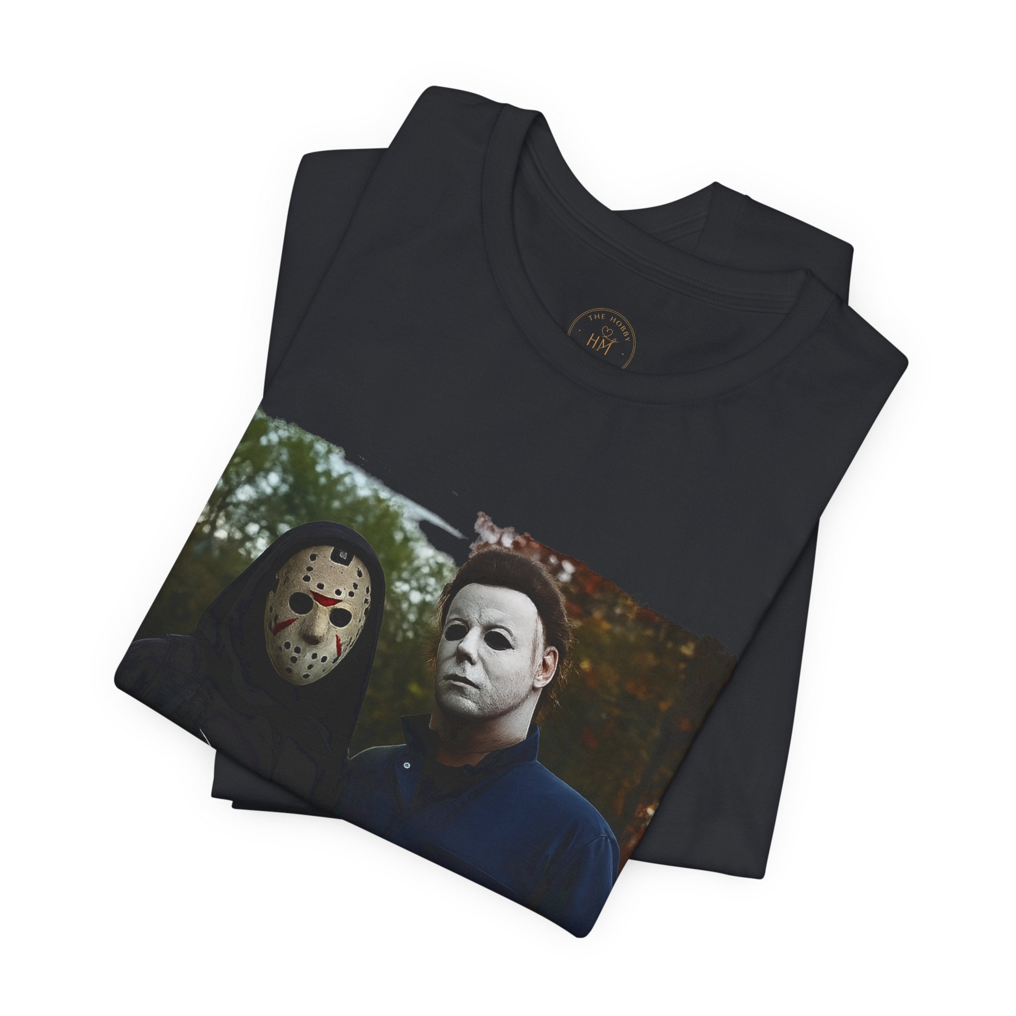 Horror Mask Duo Halloween Graphic Tee