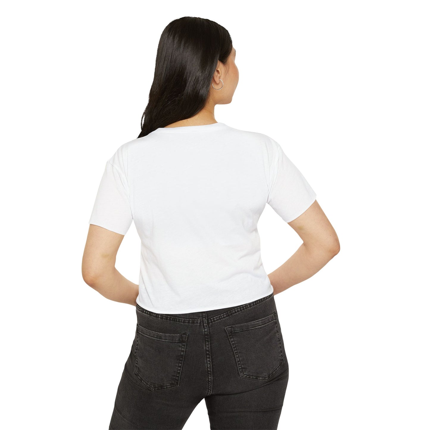 Women's Crop Top — "First Off... I Am a Delight" Possum Graphic