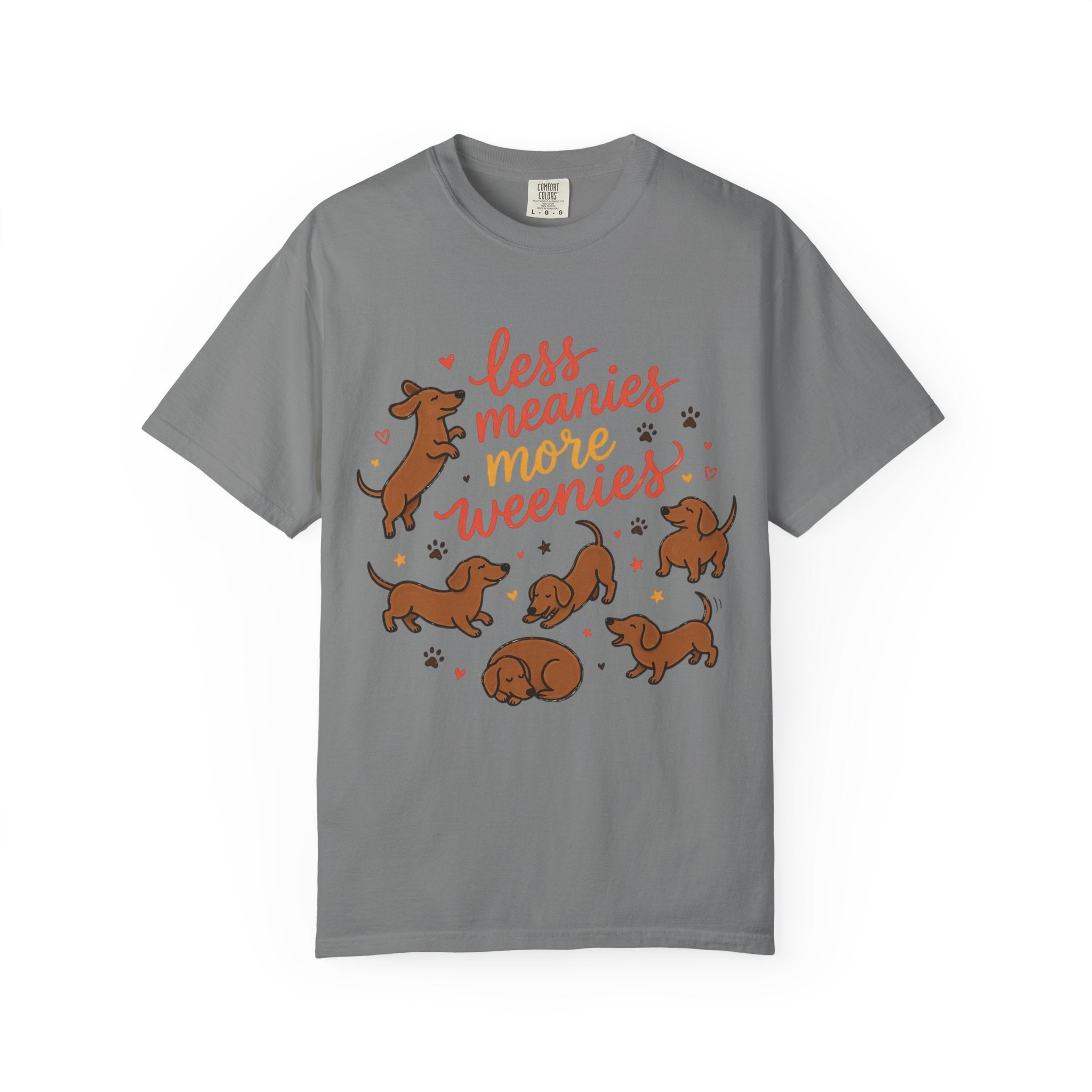 Less Meanies More Weenies Dachshund Graphic T-Shirt